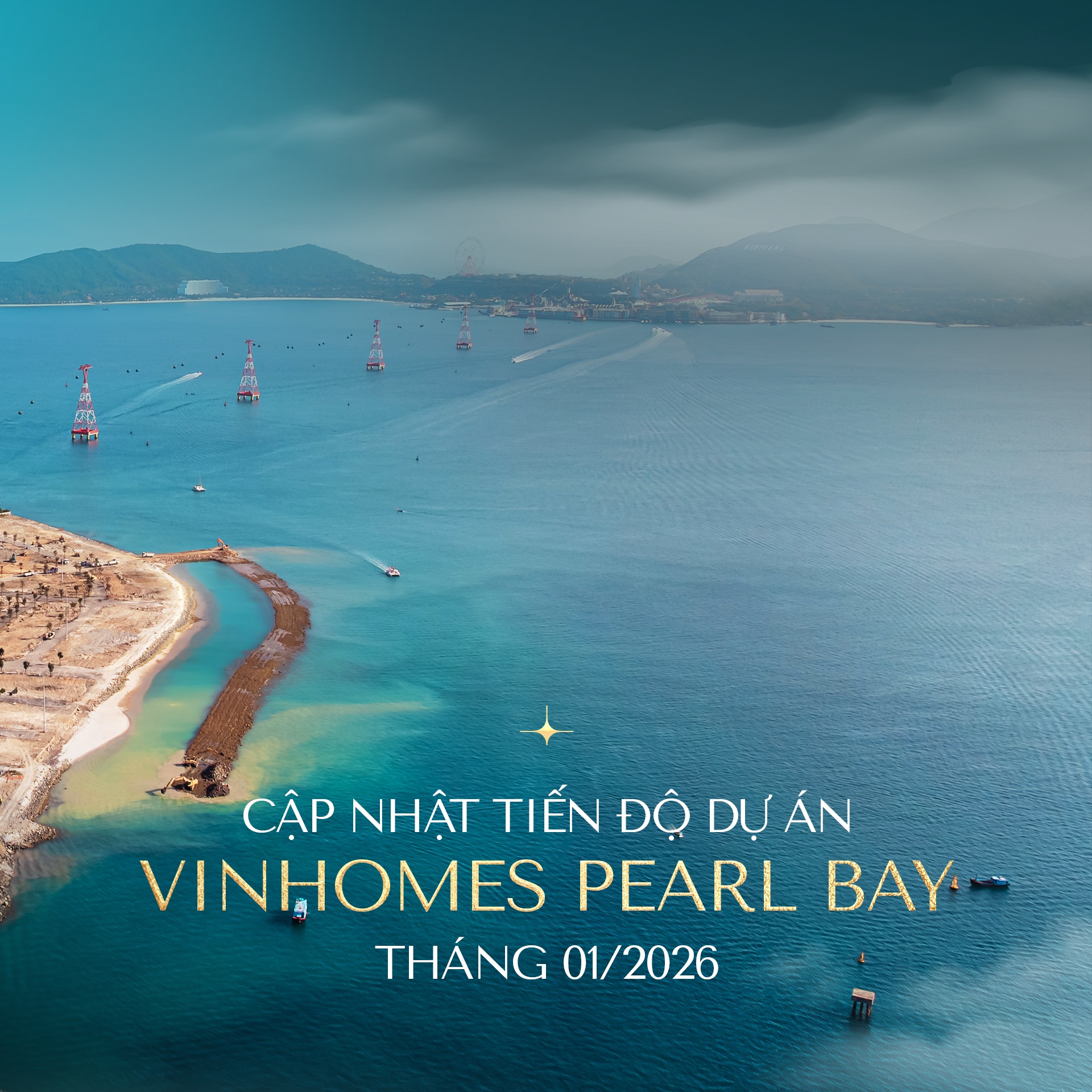 Cập nhật tiến độ tháng 01.2026 - Vinhomes Pearl Bay
