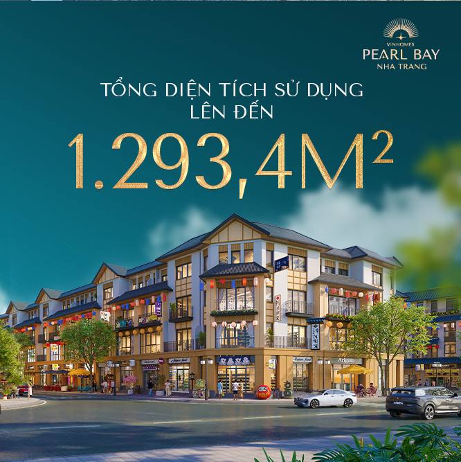 Tổng diện t&iacute;ch sử dụng l&ecirc;n đến 1.293,4 m&sup2;