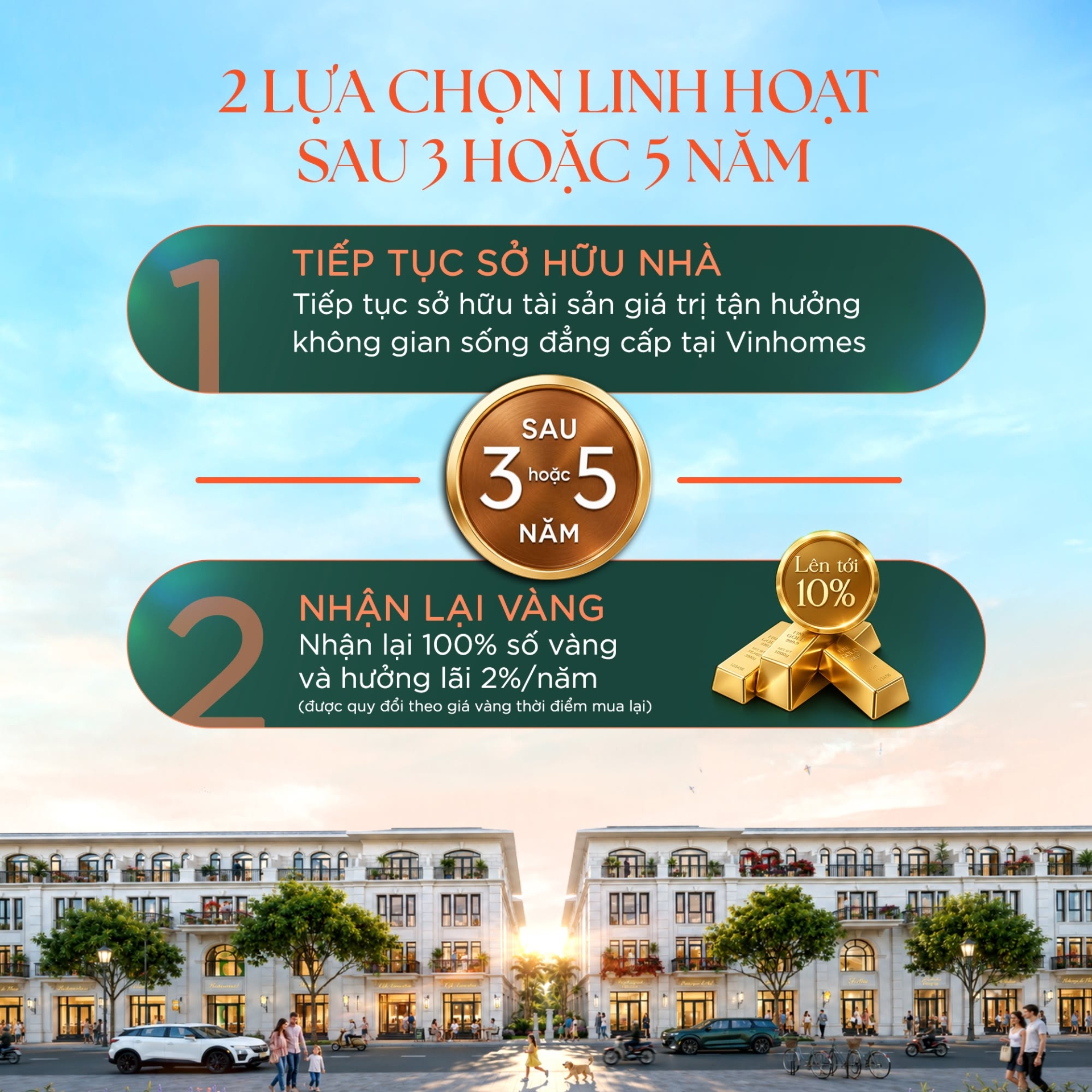 Chuyển đổi Vàng - Mua nhà Vinhomes: Công bố 