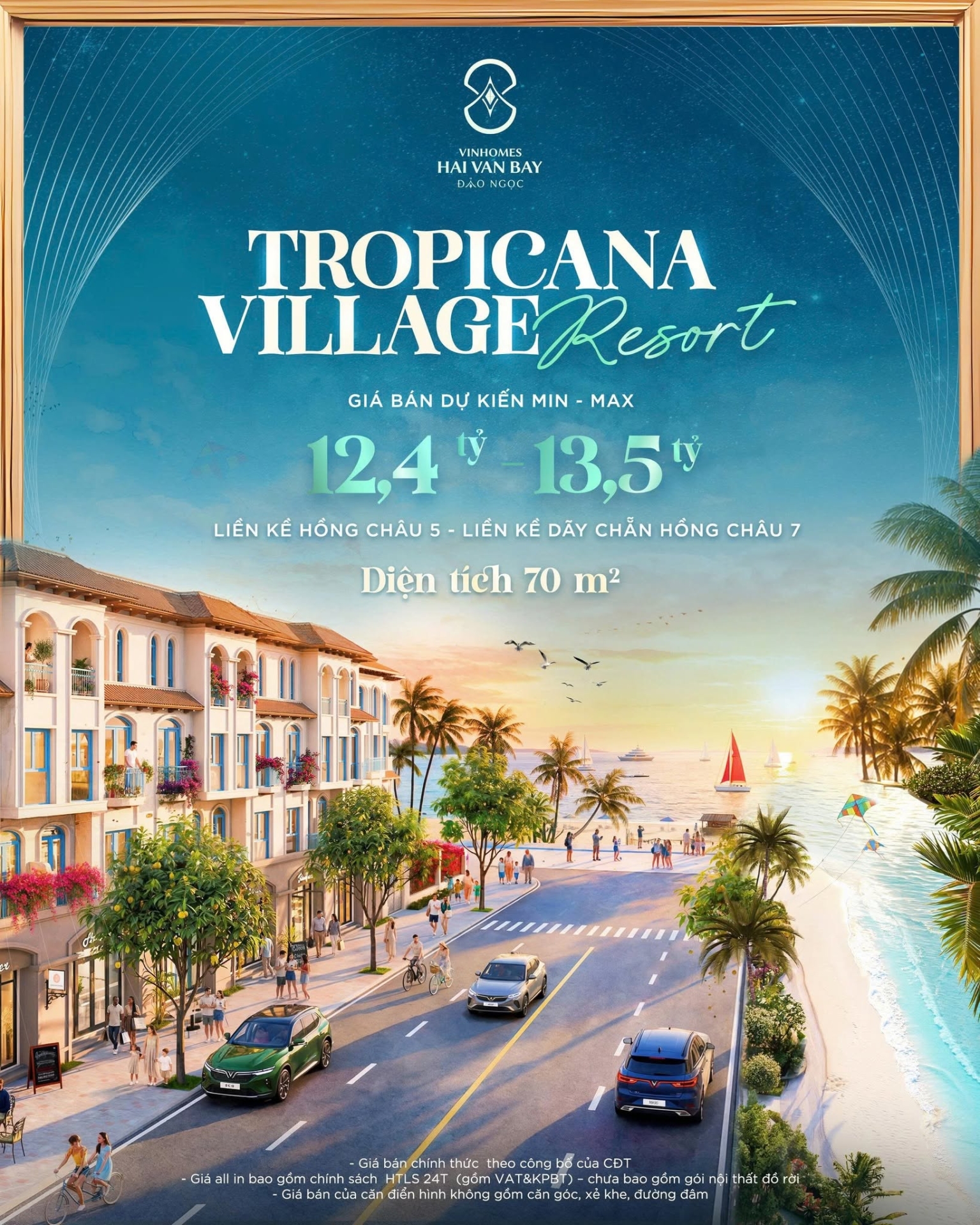 Cơ hội sở hữu vĩnh viễn khu hoàn thiện nội thất Tropicana Village Resort với bảng giá làm 