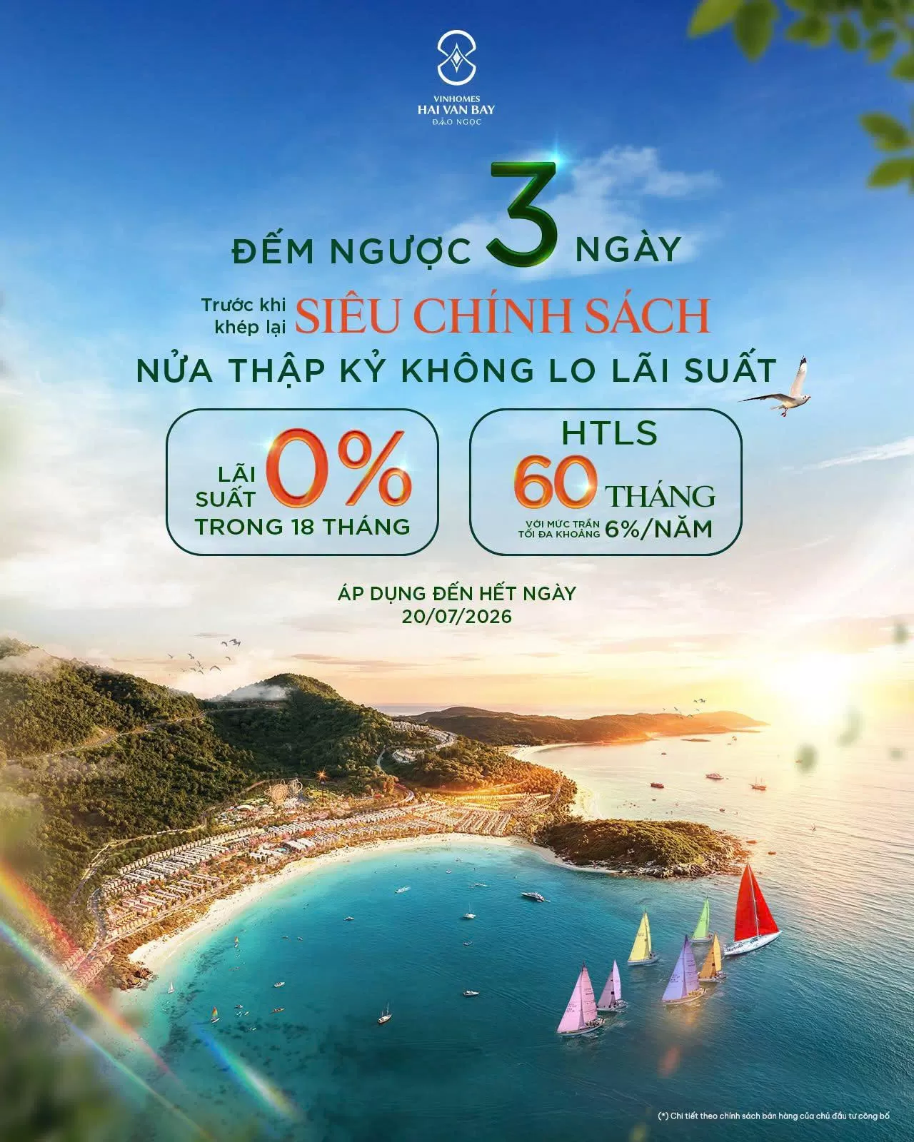Đếm ngược 3 ngày - Cơ hội cuối cùng sở hữu siêu chính sách lãi suất