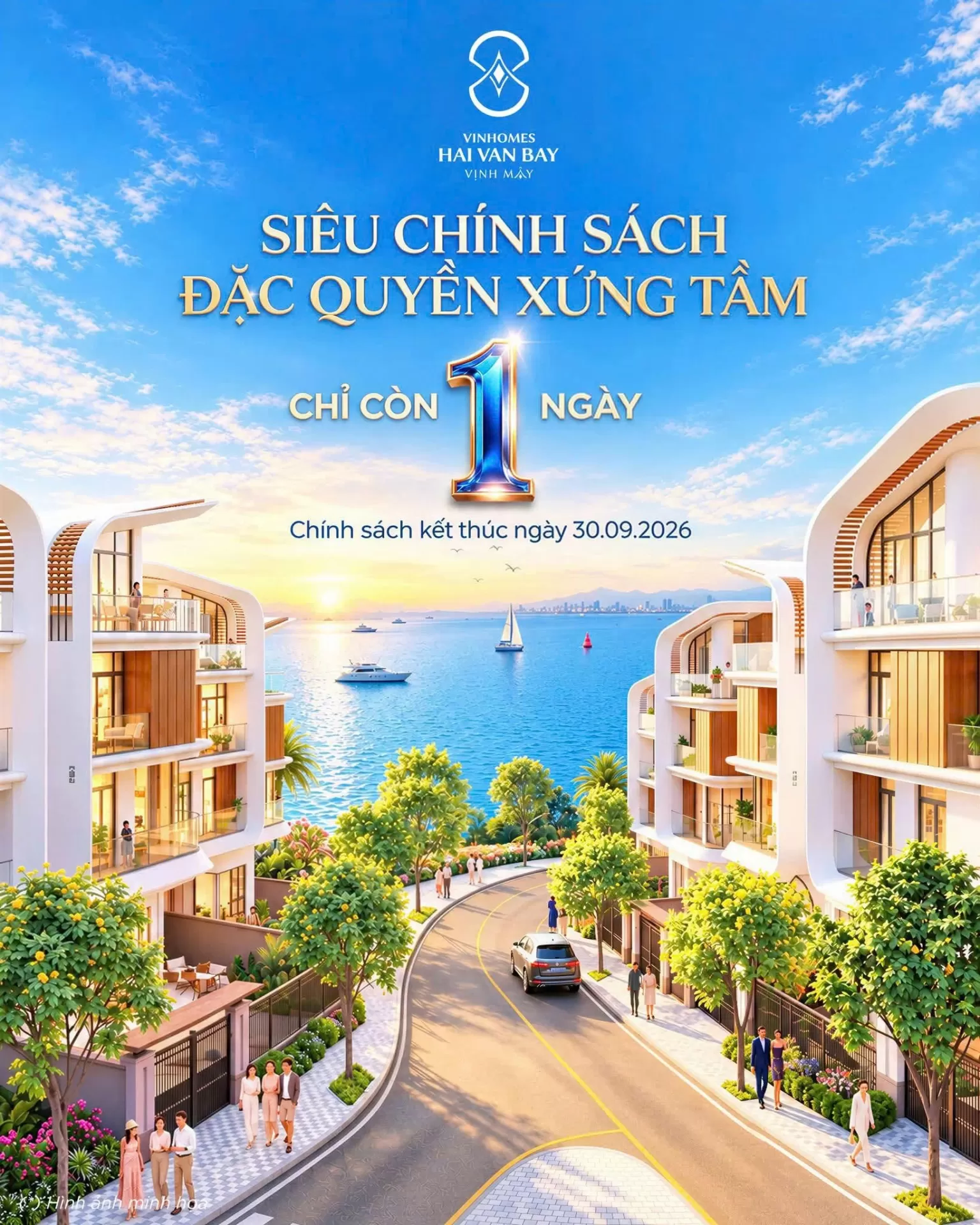 Cơ hội cuối nhận ưu đãi độc quyền tại Vinhomes Hải Vân Bay cho phân khu Vịnh Mây và dòng sản phẩm Dinh thự Vịnh Trên Mây. Liên hệ ngay hôm nay!