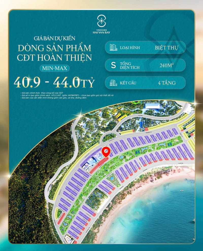  Gi&aacute; b&aacute;n Đảo Ngọc &ndash; Vinhomes Hải V&acirc;n Bay 4