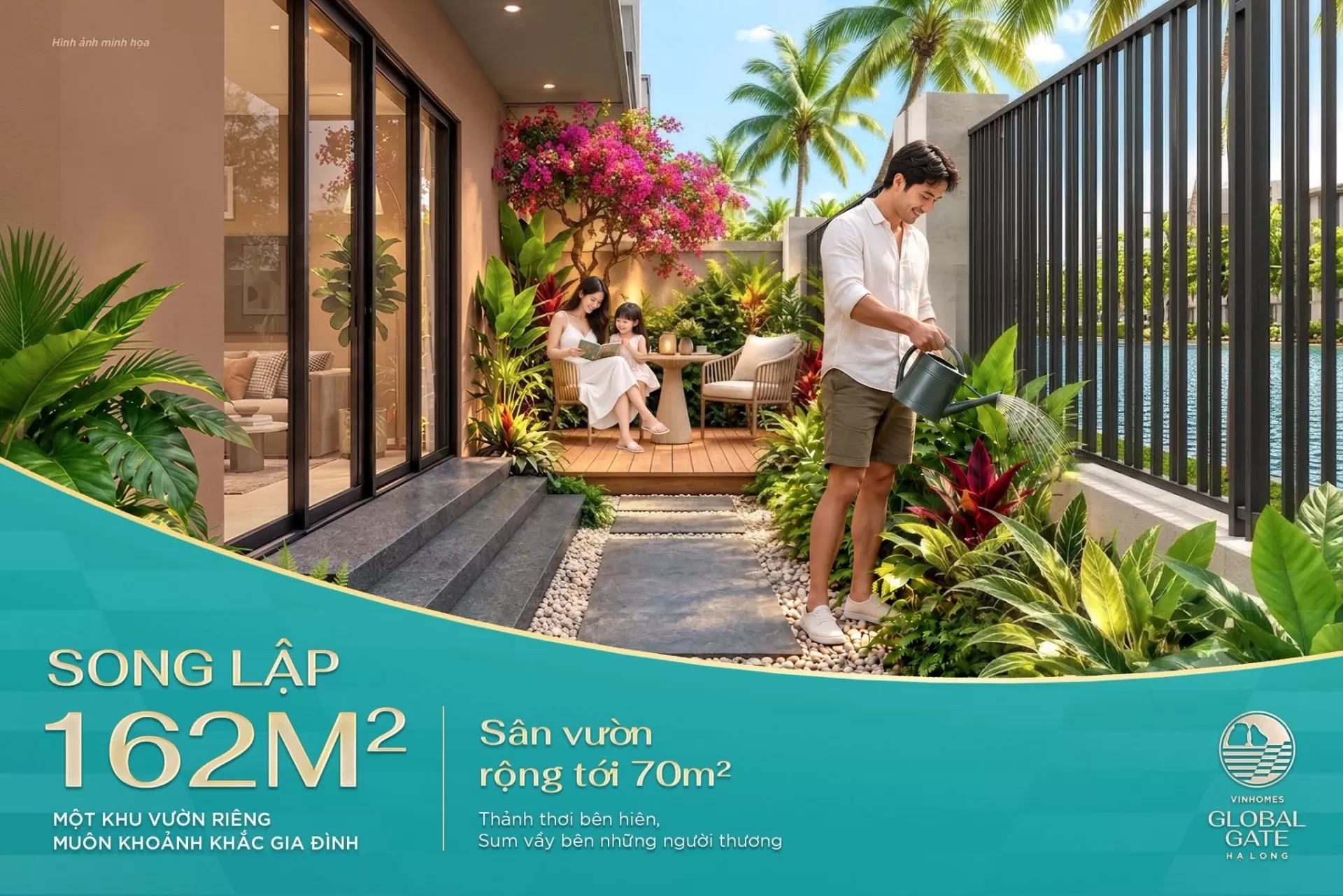 Biệt thự Song lập 162m² - Một khu sân vườn riêng, muôn khoảnh khắc gia đình