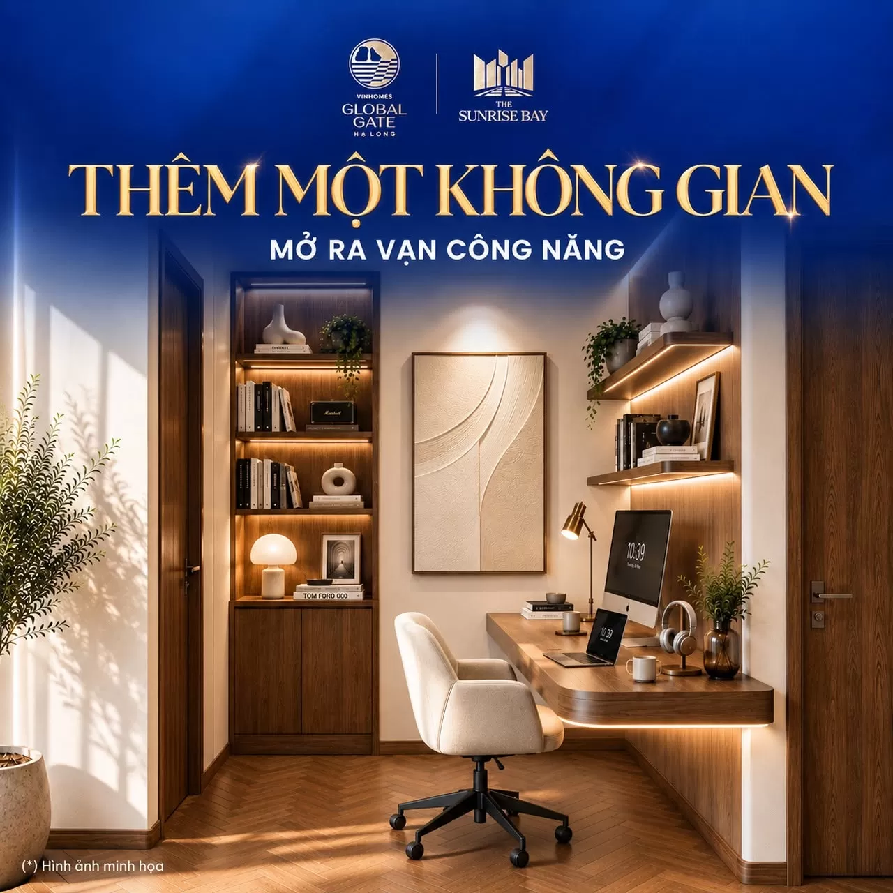 Căn hộ 1PN+1 The Sunrise Bay diện tích tinh gọn - Sống chất Diamond