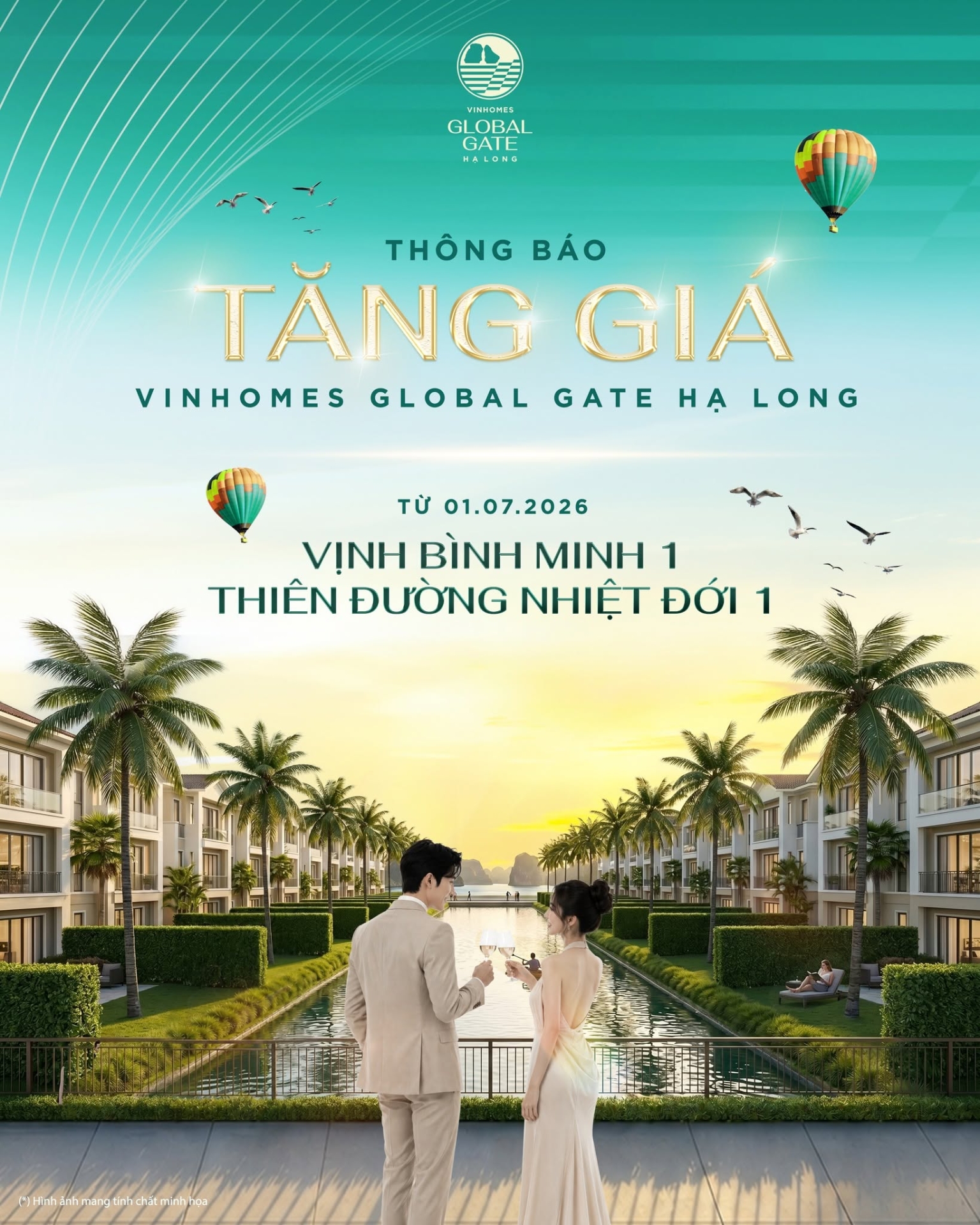 Vinhomes Global Gate Hạ Long ch&iacute;nh thức điều chỉnh gi&aacute; từ 01/07/2026. Chỉ sau thời gian ngắn ra mắt, Vinhomes Global Gate Hạ Long đ&atilde; tạo n&ecirc;n dấu ấn nổi bật tr&ecirc;n thị trường bất động sản cao cấp. Sức h&uacute;t từ cộng đồng kh&aacute;ch h&agrave;ng tinh hoa c&ugrave;ng niềm tin của giới đầu tư đang tiếp tục th&uacute;c đẩy dự &aacute;n bước sang giai đoạn tăng trưởng mới, khẳng định vị thế của một biểu tượng sống, nghỉ dưỡng v&agrave; đầu tư tại Vịnh Di sản.