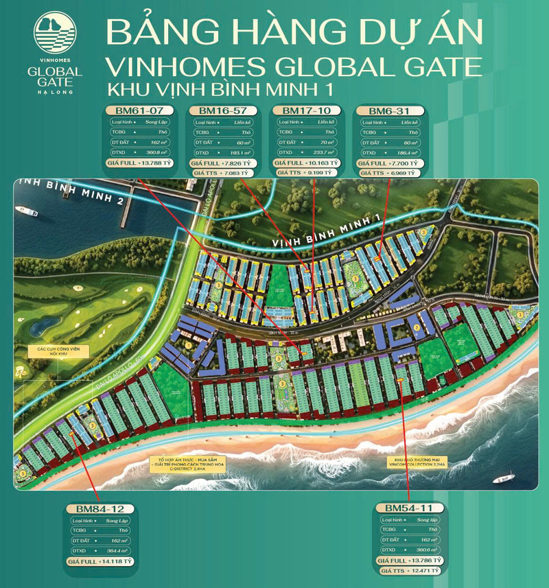   Căn hộ 1 dự &aacute;n Vinhomes Global Gate Hạ Long 