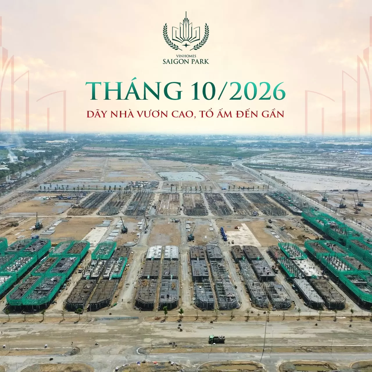 Vinhomes Sài Gòn Park thi công thần tốc - Diện mạo đang thành hình