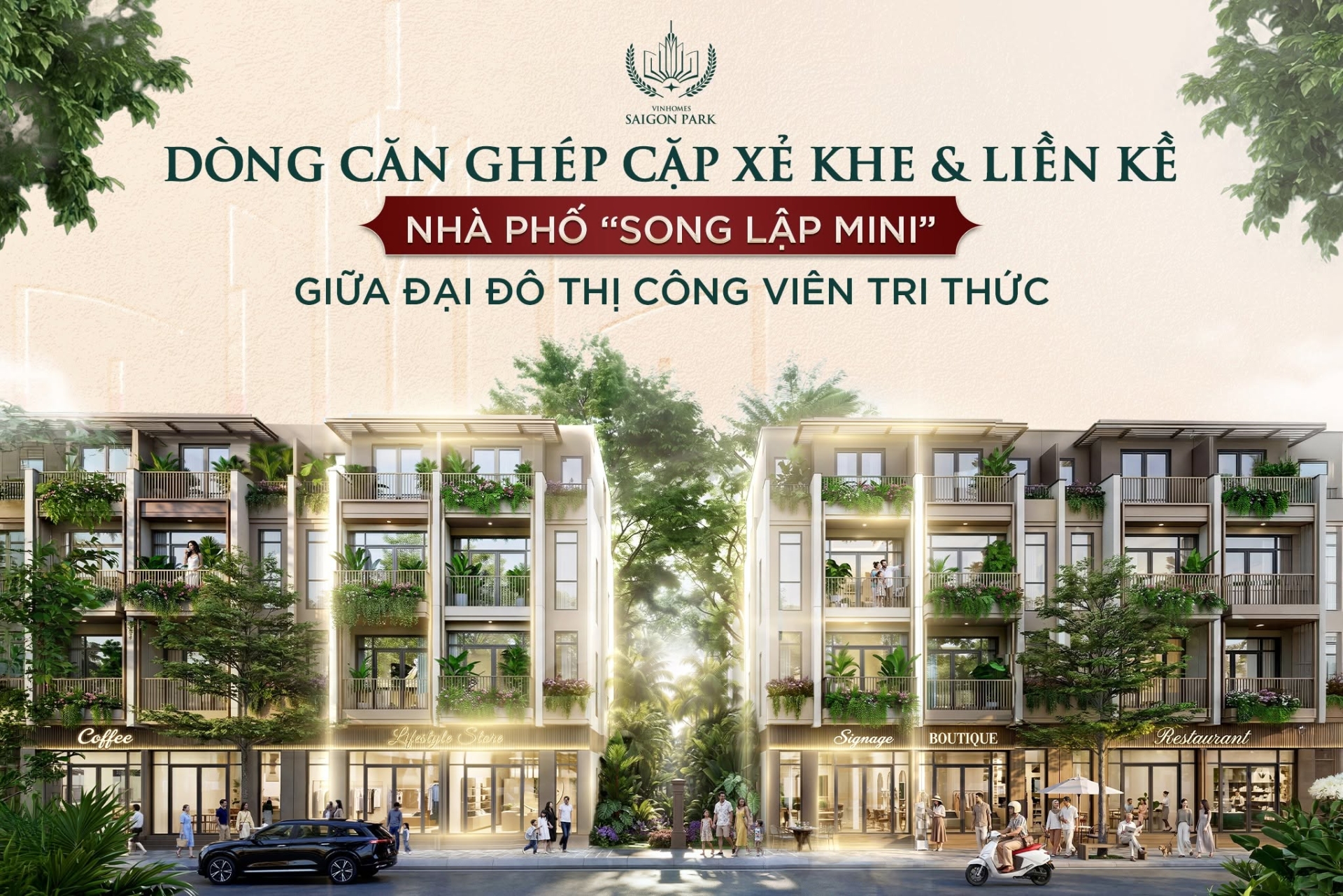 Dòng sản phẩm ghép cặp song phẩm Liền kề và Xẻ khe - 