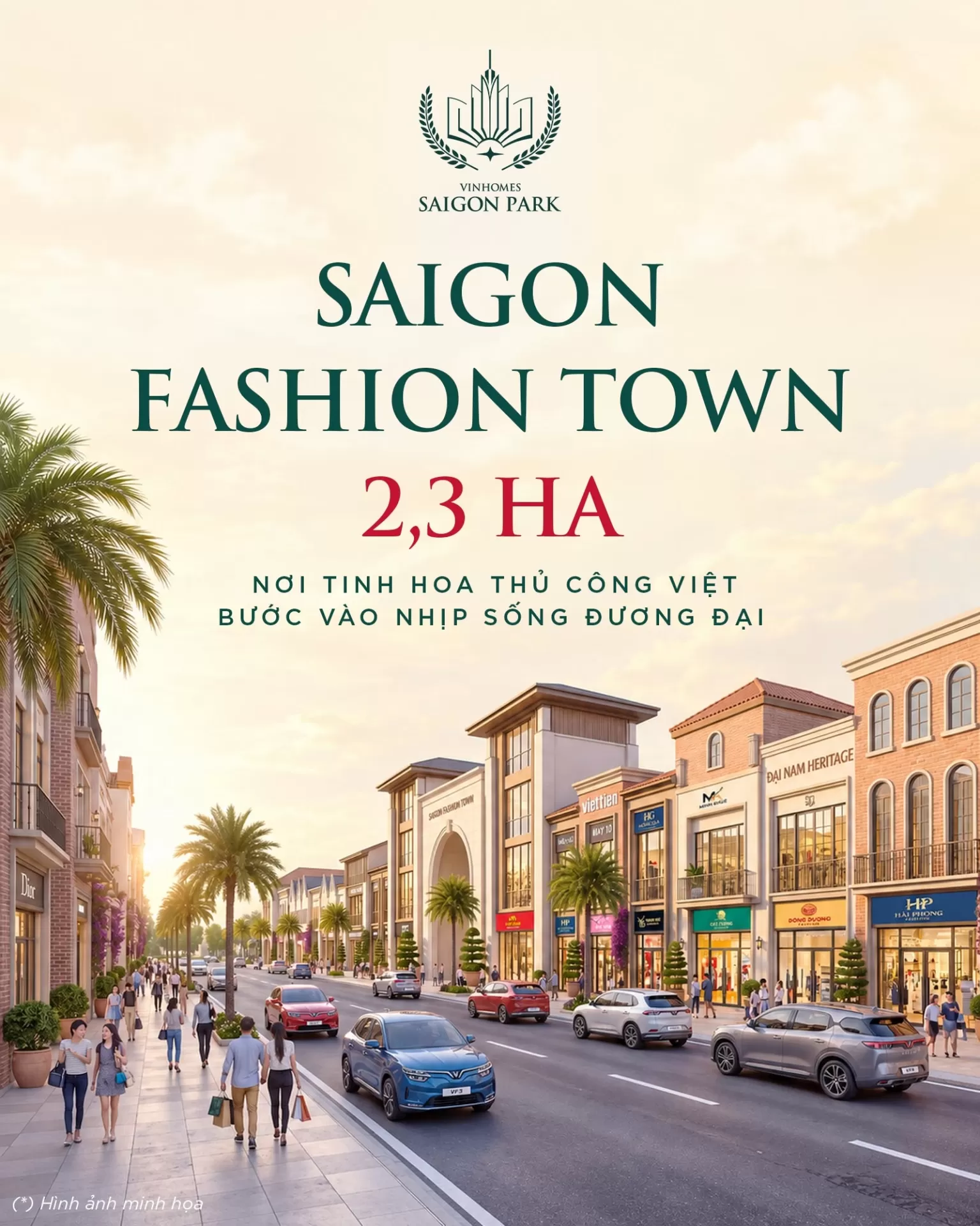 Saigon Fashion Town 2,3 ha - Nơi tinh hoa thủ công Việt bước vào nhịp sống đương đại