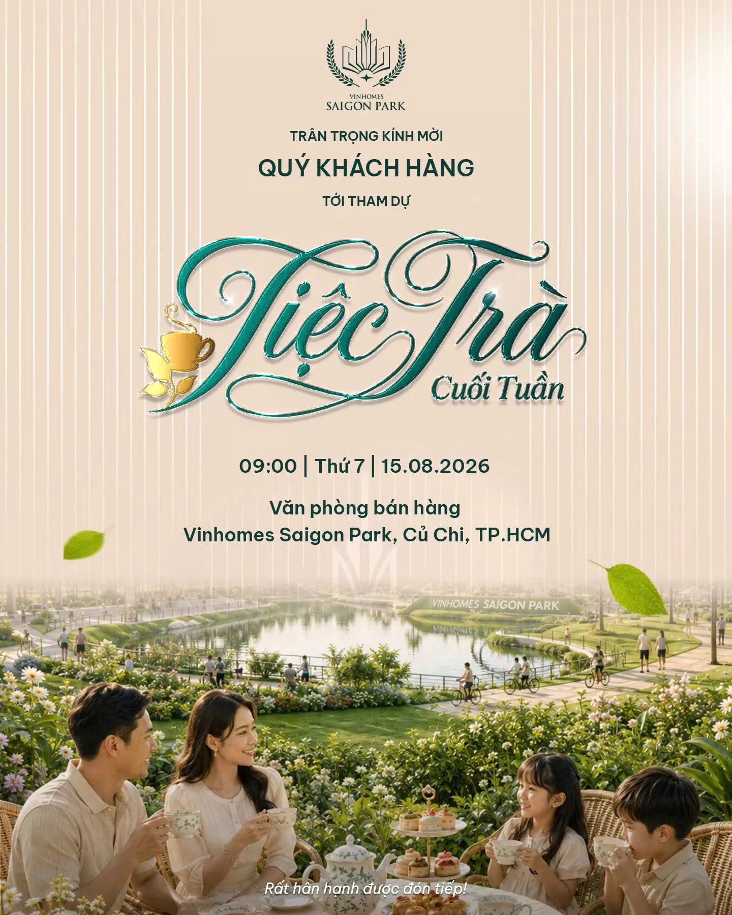 Tiệc trà cuối tuần - Chạm vị an yên giữa thành phố của những công viên