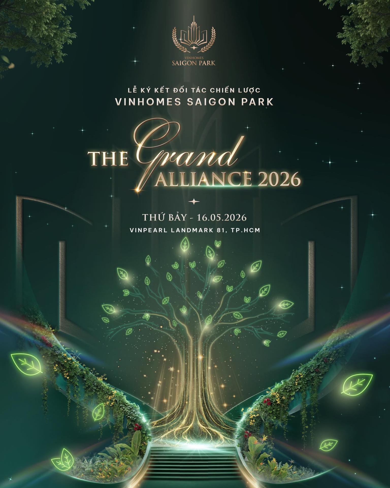[Bất Động Sản 68 - batdongsan68.vn] Vinhomes S&agrave;i G&ograve;n Park: Hơn cả một lễ k&yacute; kết, The Grand Alliance 2026 l&agrave; điểm hội tụ của những đối t&aacute;c c&ugrave;ng tầm nh&igrave;n. Đ&acirc;y l&agrave; nơi ch&uacute;ng ta khẳng định cam kết đồng h&agrave;nh bền l&acirc;u, c&ugrave;ng nhau hiện thực h&oacute;a những mục ti&ecirc;u bứt ph&aacute; của dự &aacute;n Vinhomes Saigon Park. H&atilde;y sẵn s&agrave;ng để "k&iacute;ch hoạt" nguồn năng lượng mới v&agrave; chinh phục những đỉnh cao tại Vinhomes Saigon Park.