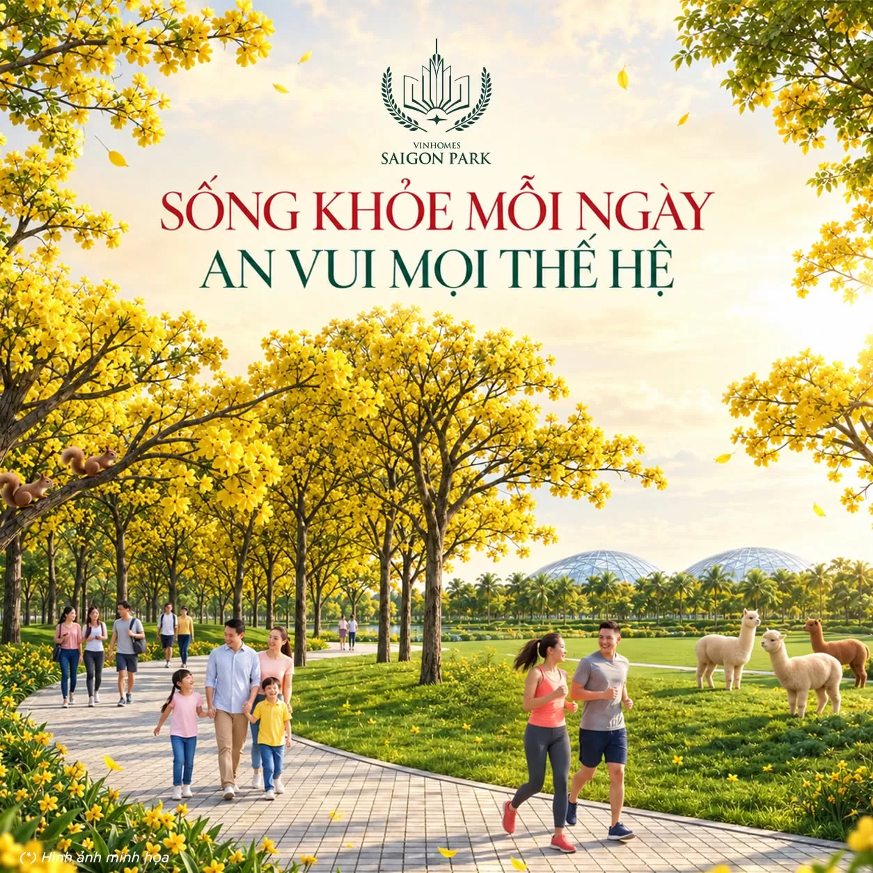 Sống khỏe mỗi ngày, an vui mọi thế hệ tại Vinhomes Sài Gòn Park