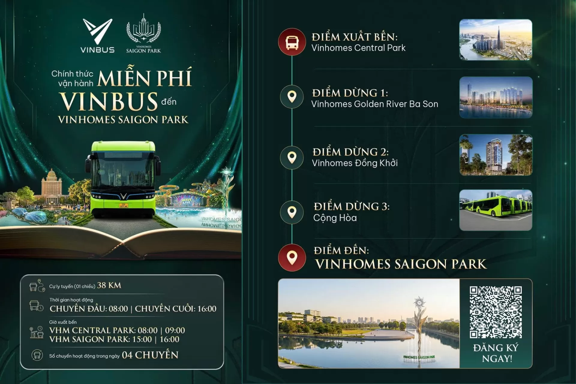 VinBus miễn phí đến Vinhomes Saigon Park - Bạn đã trải nghiệm chưa?