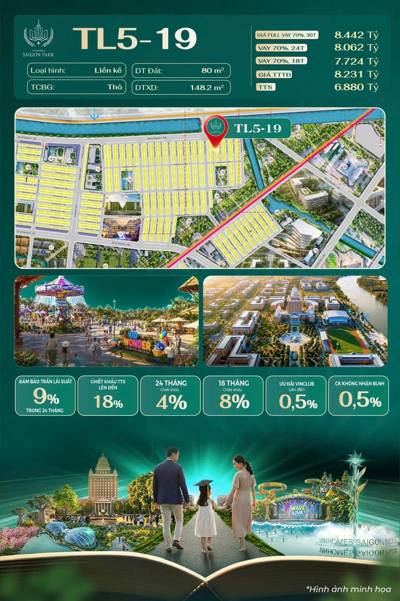Liền kề Vinhomes S&agrave;i G&ograve;n Park căn 3