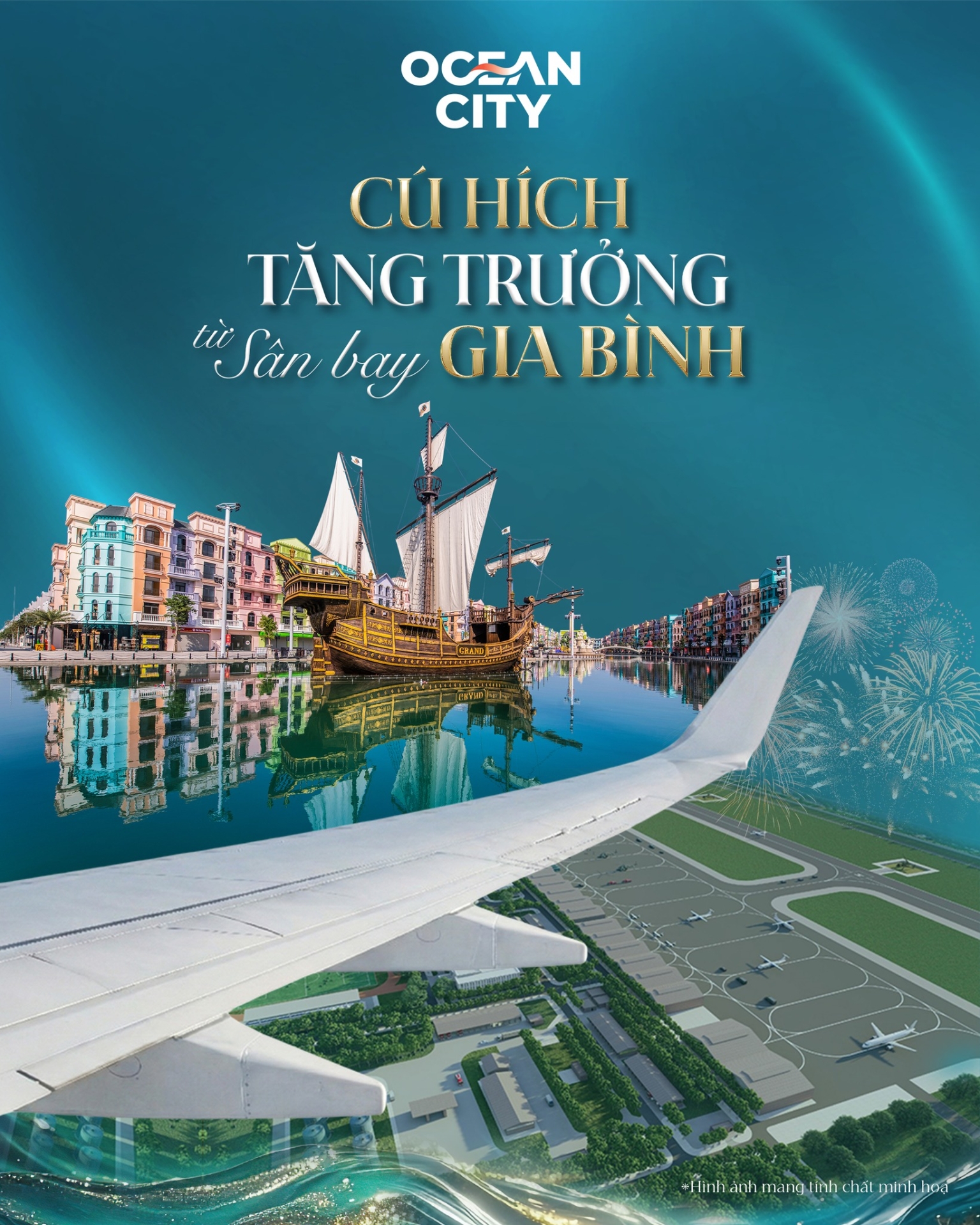 Sân bay Gia Bình hình thành, Ocean City vào chu kỳ tăng trưởng mới