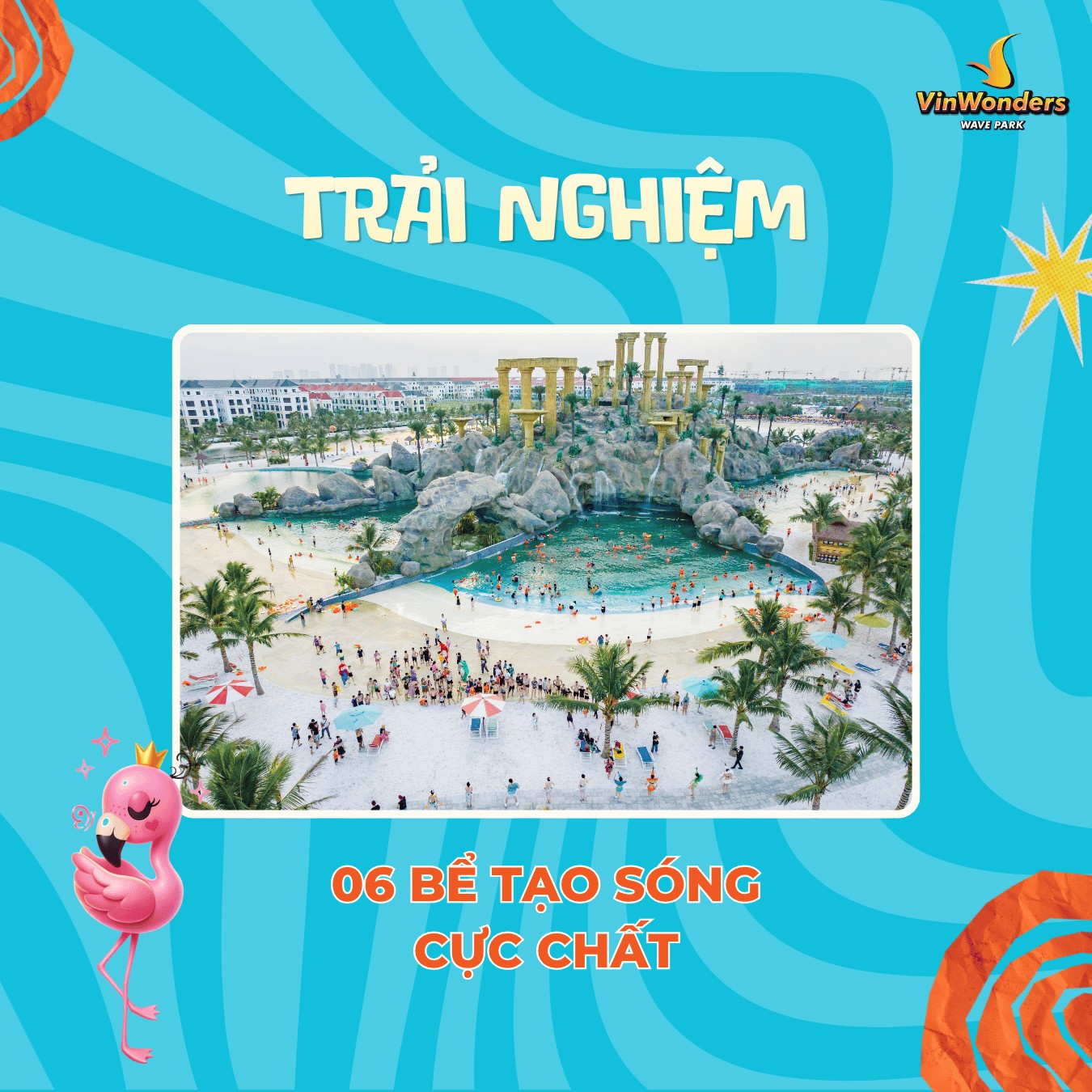 Đi biển không cần nghỉ phép, chỉ cần đi VinWonders Wave Park