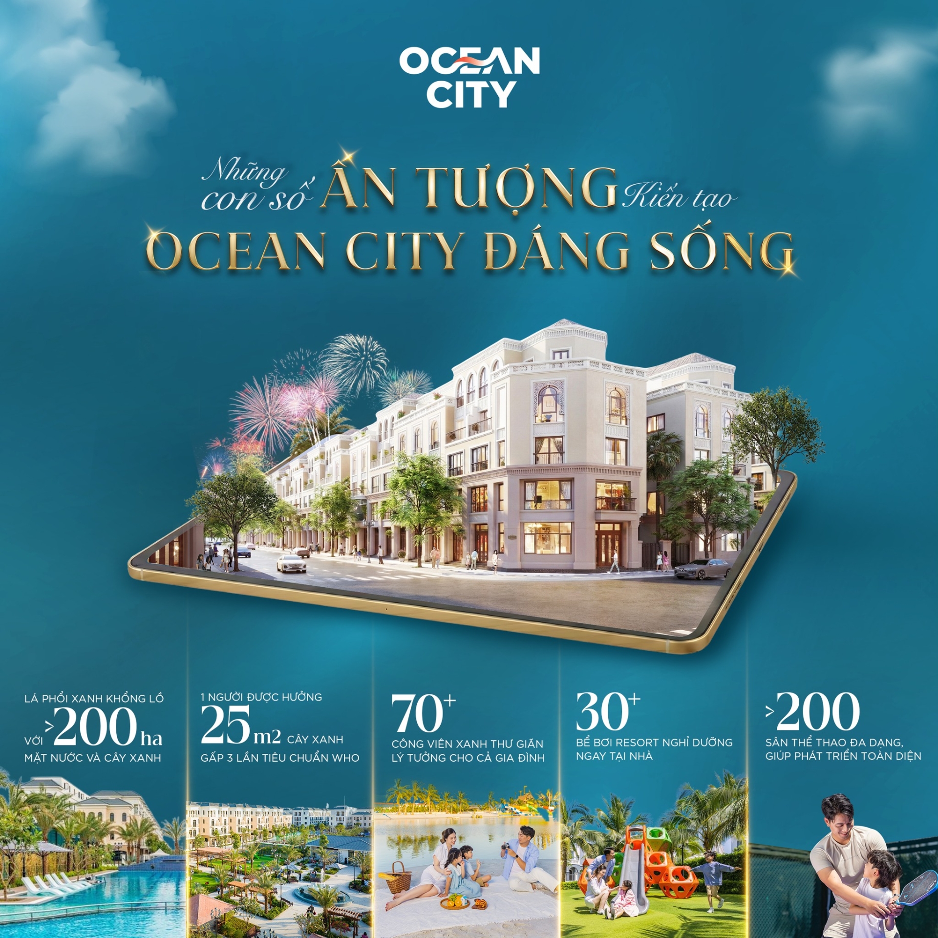 Những con số ấn tượng kiến tạo Ocean City đáng sống