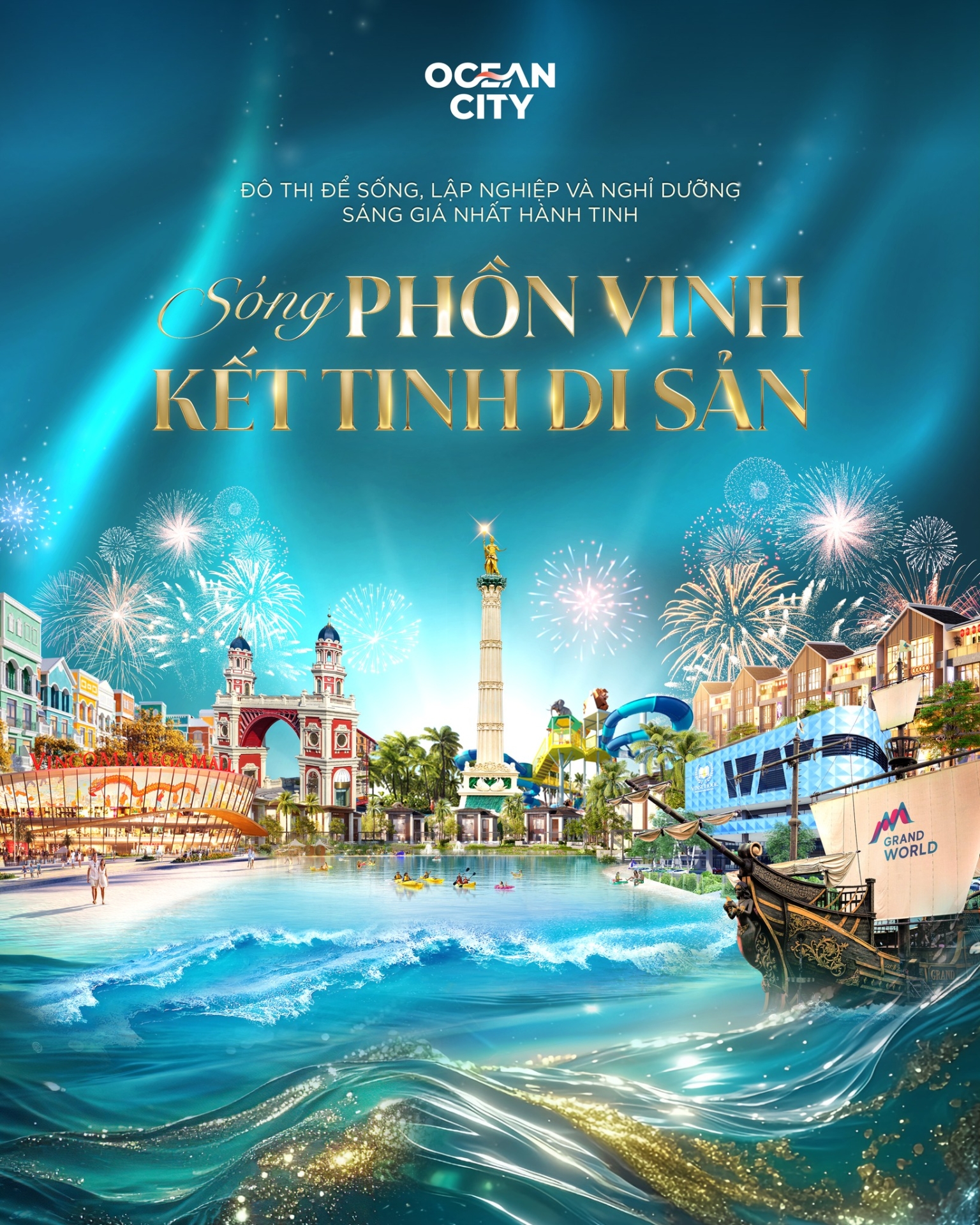 [Bất Động Sản 68 - batdongsan68.vn] Vinhomes Ocean Park 2 - Vinhomes Ocean Park 3: Mang tinh thần Việt vươn mình ra biển lớn, Ocean City là biểu tượng giao hòa của văn hóa và cộng đồng, nơi những con người hiện đại kiến tạo nên bản sắc, khởi nguồn cho một di sản trường tồn mai sau.