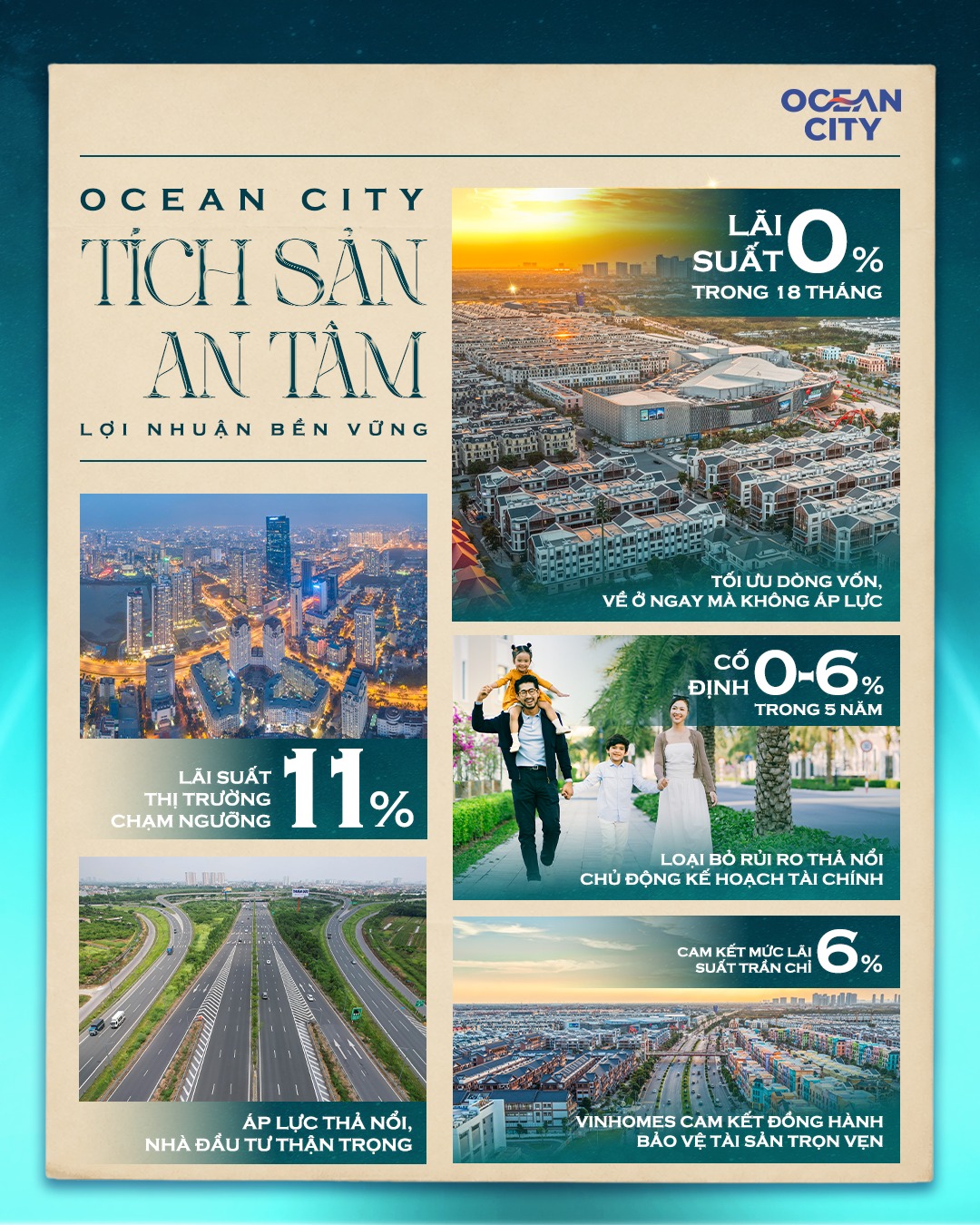 Ocean City: Tích sản an tâm, lợi nhuận bền vững