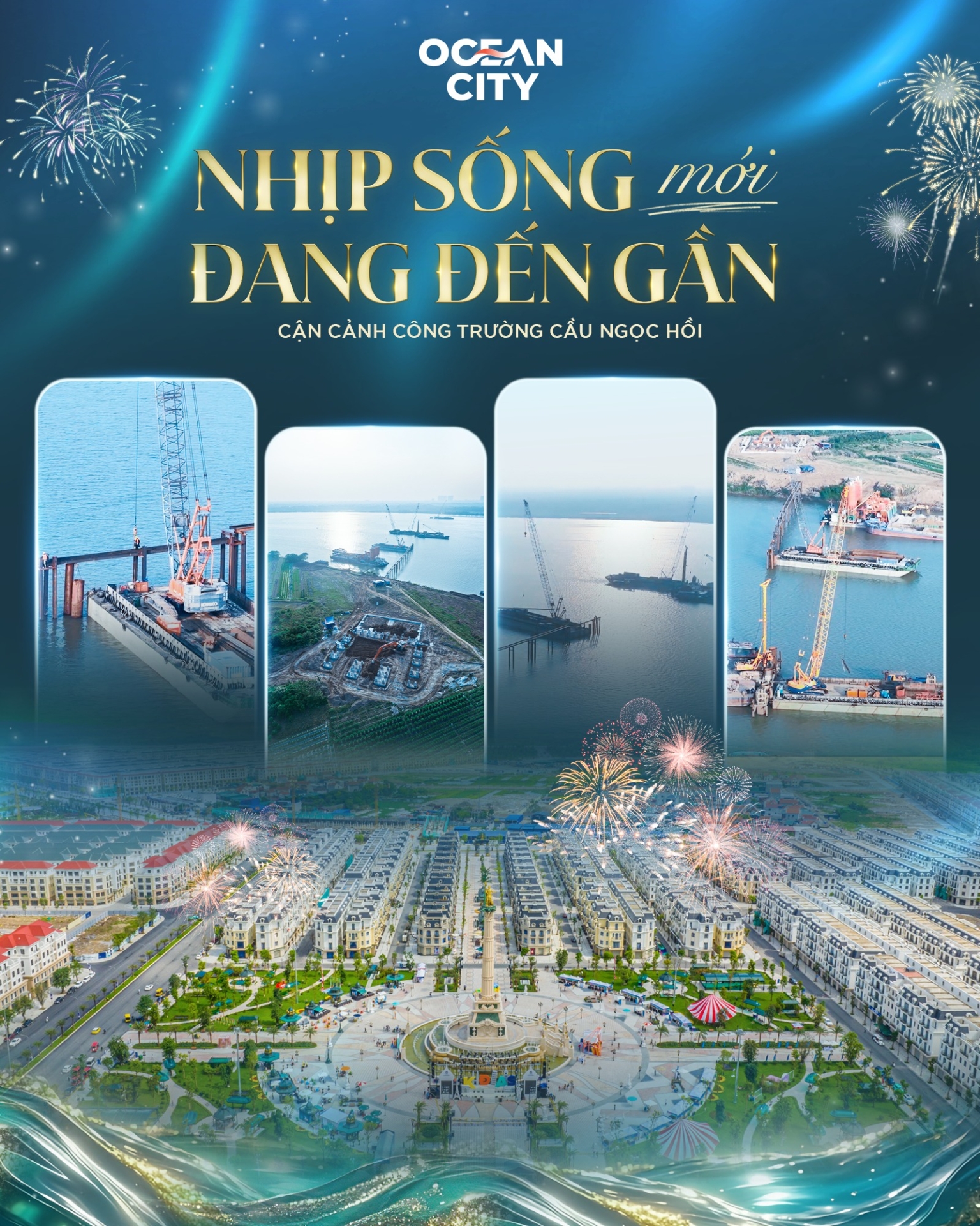 Cận cảnh công trường Cầu Ngọc Hồi - Nhịp sống mới đang đến gần