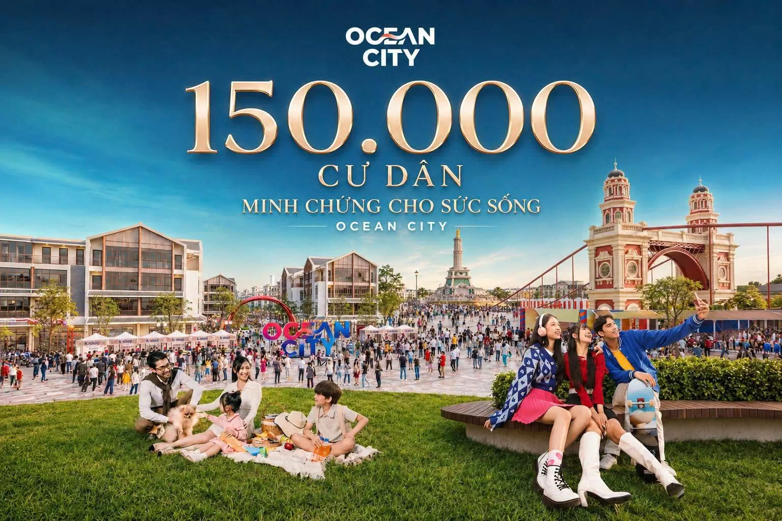 150.000 cư dân - Minh chứng cho sức sống Ocean City