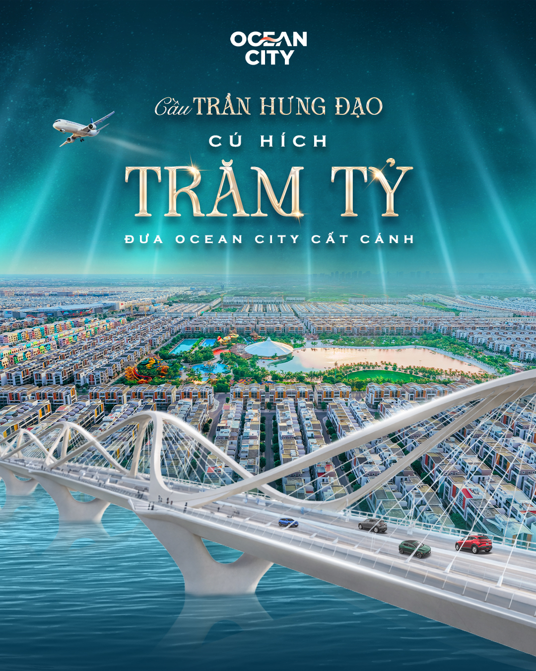 Cầu Trần Hưng Đạo: Cú hích trăm tỷ đưa Ocean City cất cánh