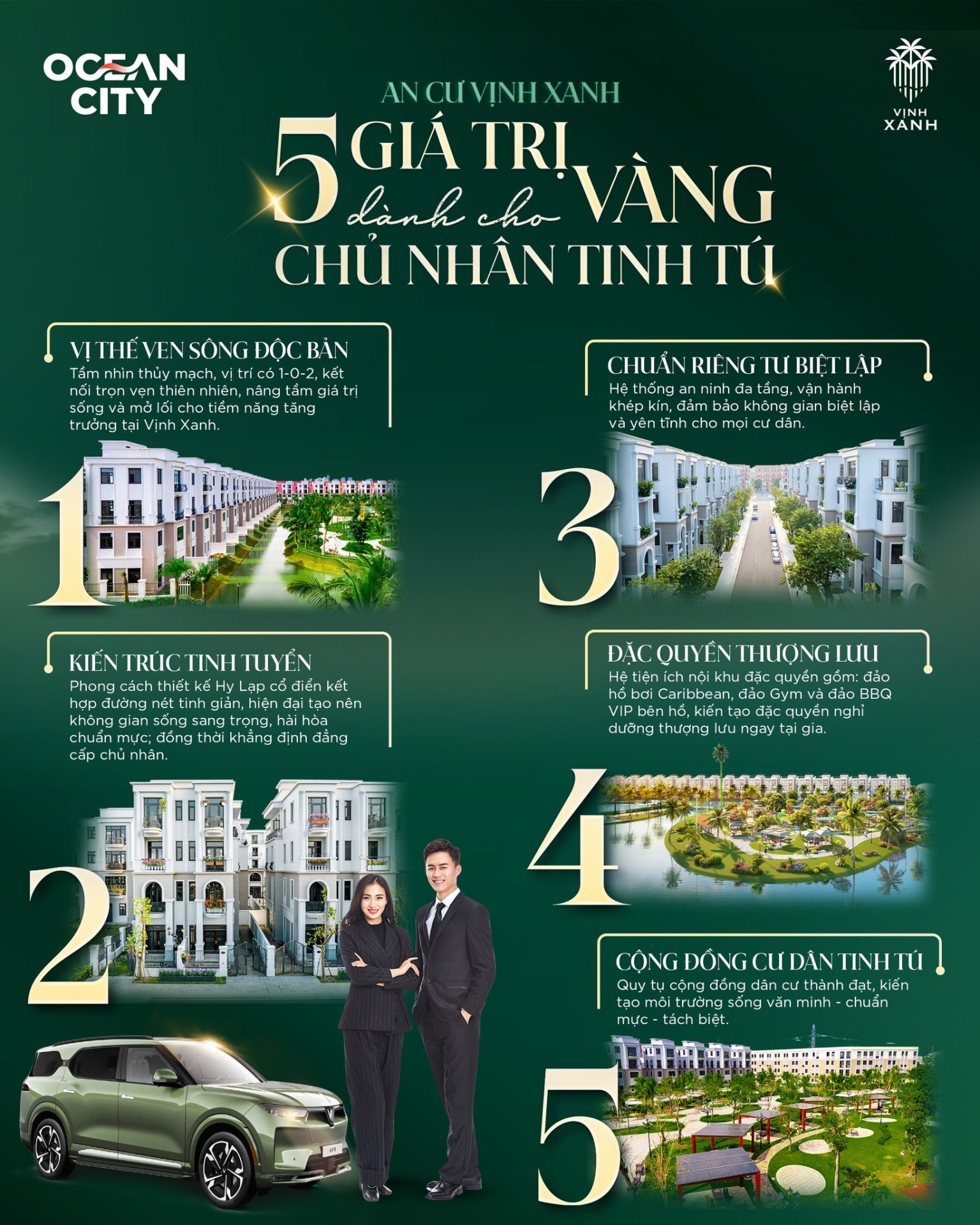 An cư Vịnh Xanh - 5 giá trị vàng kiến tạo chuẩn sống thượng lưu