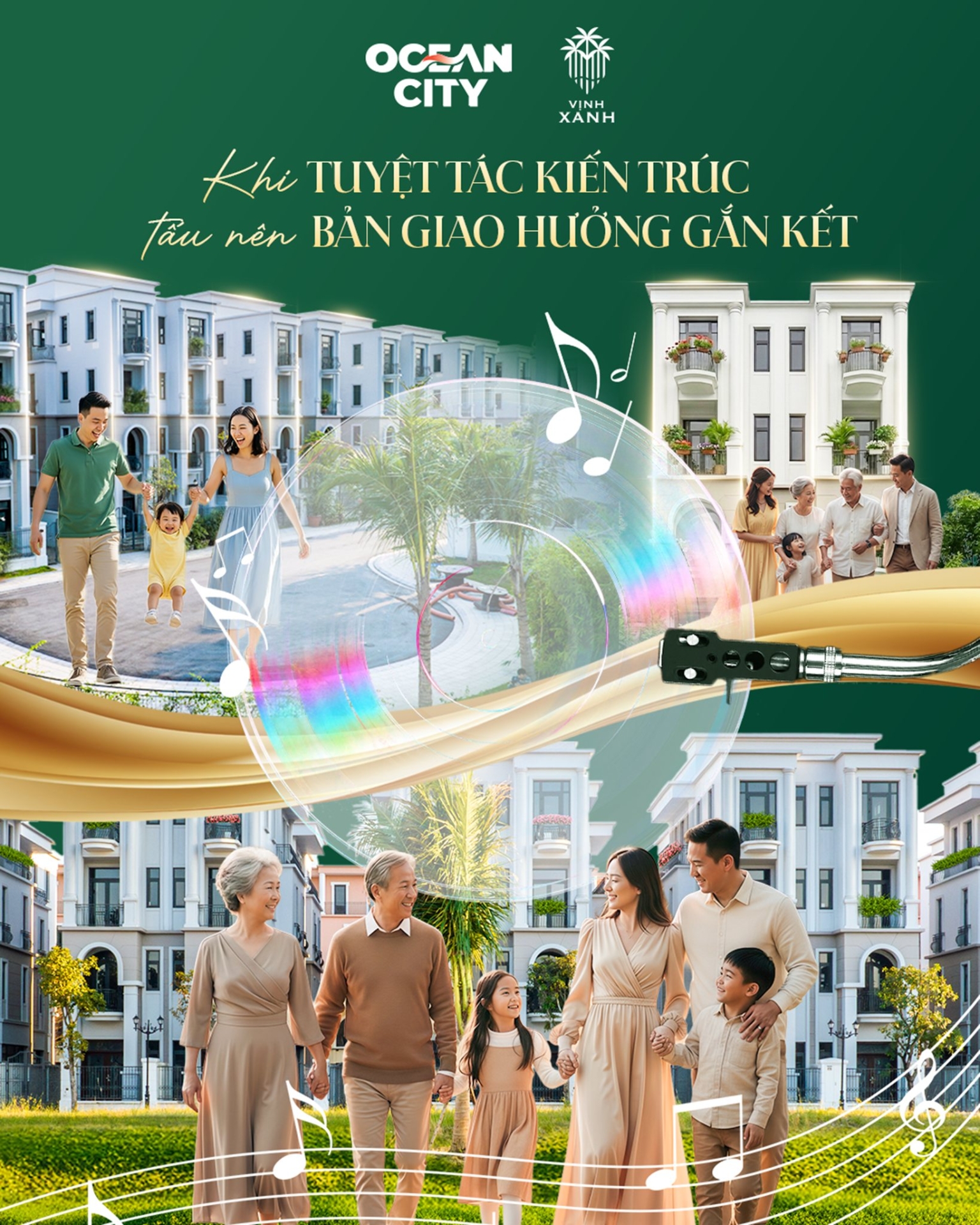 [Bất Động Sản 68 - batdongsan68.vn] Vinhomes Ocean Park 2 - Vinhomes Ocean Park 3: C&oacute; những kh&ocirc;ng gian được kiến tạo đặc biệt để nu&ocirc;i dưỡng t&acirc;m hồn v&agrave; kết nối gia đ&igrave;nh. Biệt thự song lập tại Vịnh Xanh - Harmony Villas ch&iacute;nh l&agrave; nơi kiến tr&uacute;c trở th&agrave;nh nhịp điệu sống động của một bản giao hưởng gắn kết hạnh ph&uacute;c. Khi kiến tr&uacute;c v&agrave; cảm x&uacute;c gặp nhau, cuộc sống trở n&ecirc;n trọn vẹn hơn. Harmony Villas tại Vịnh Xanh l&agrave; nơi mỗi khoảnh khắc được n&acirc;ng niu, mỗi tiếng cười được kết nối, v&agrave; mỗi k&yacute; ức gia đ&igrave;nh trở th&agrave;nh một phần của bản giao hưởng bền l&acirc;u.