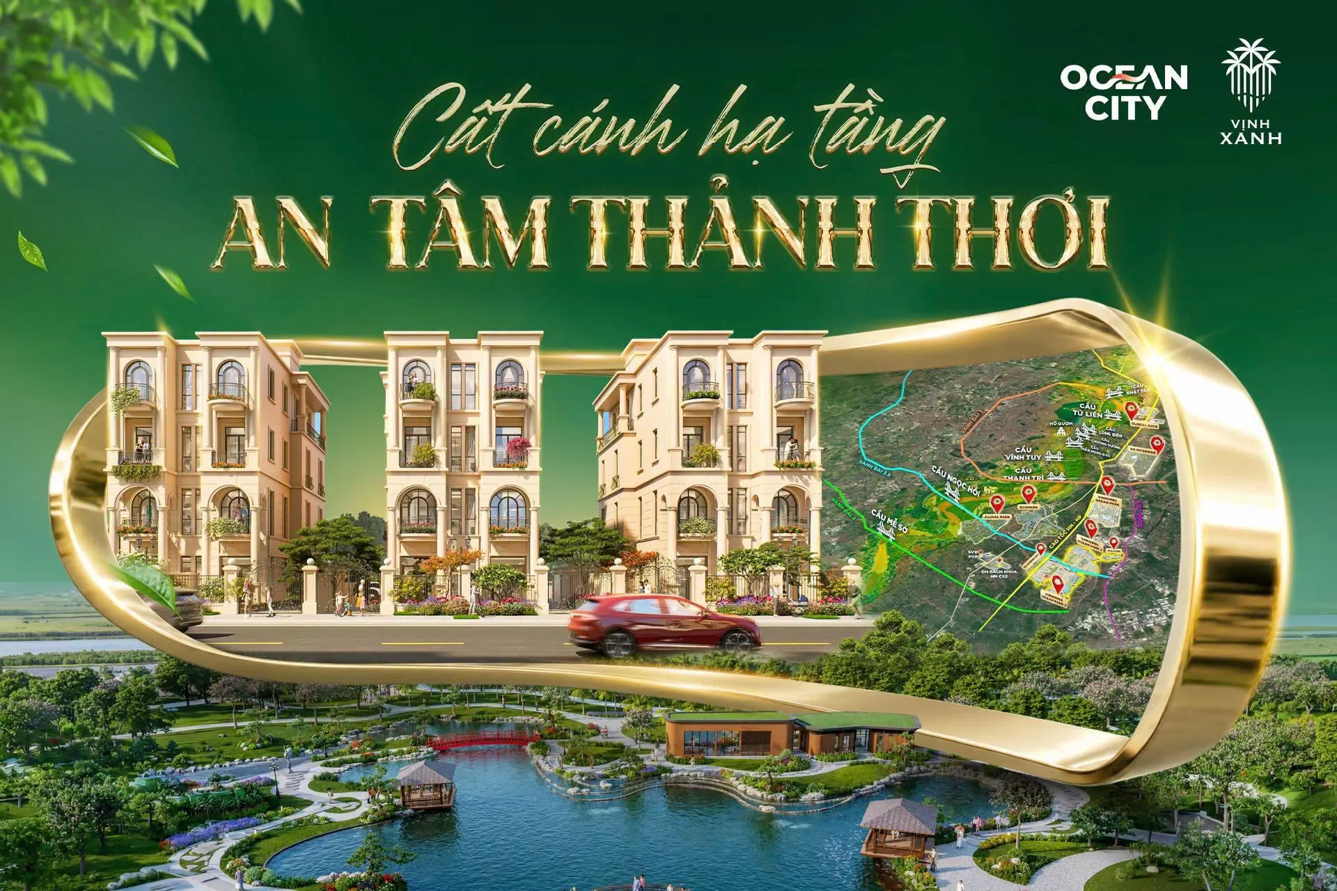 Cất cánh hạ tầng, an tâm thảnh thơi