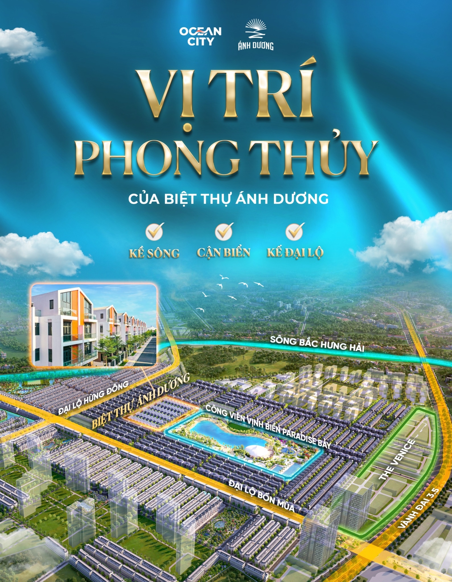 Biệt thự Ánh Dương -  Vị trí phong thủy 