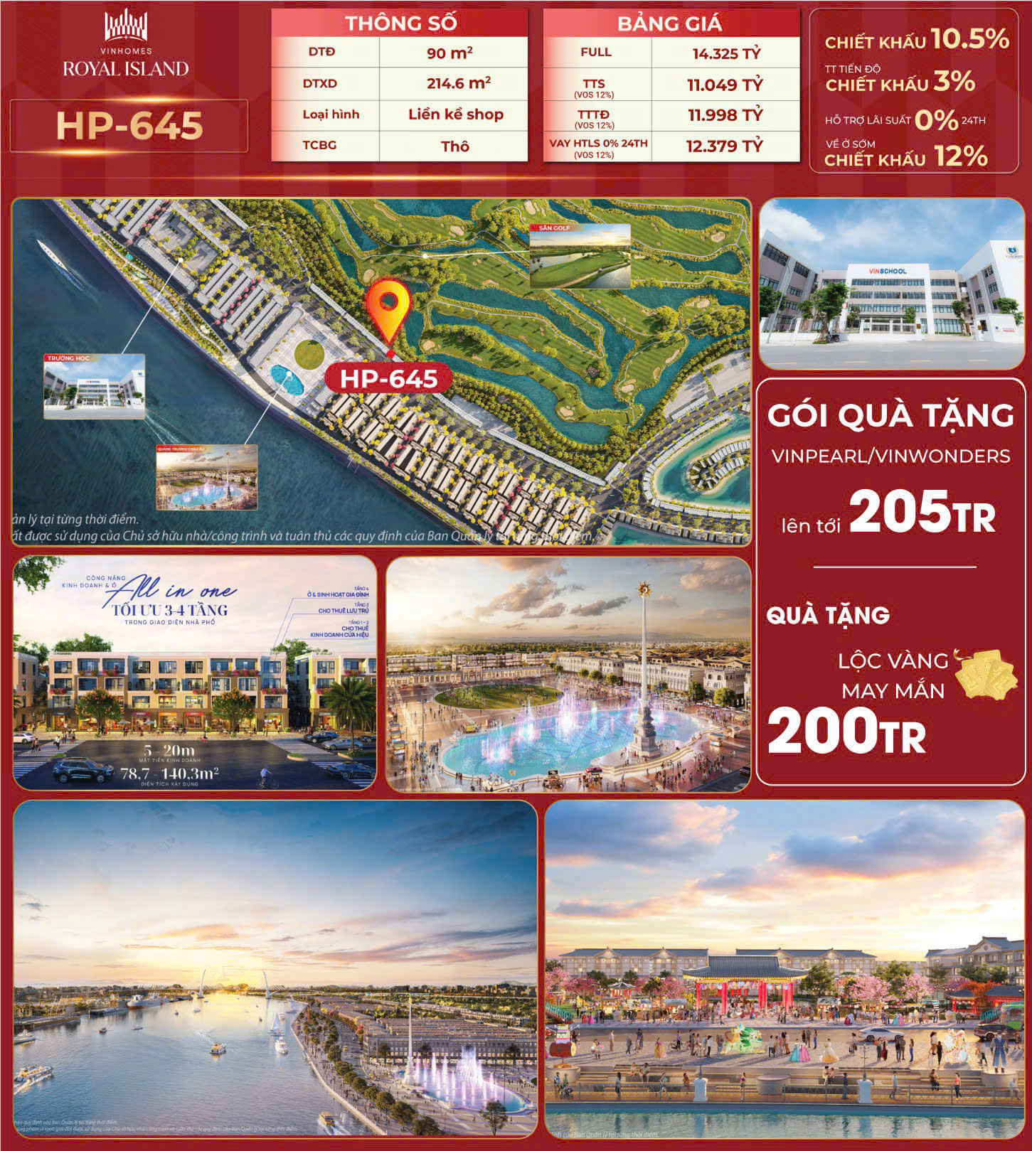 Tổng hợp quỹ căn độc quyền dự án Vinhomes Royal Island