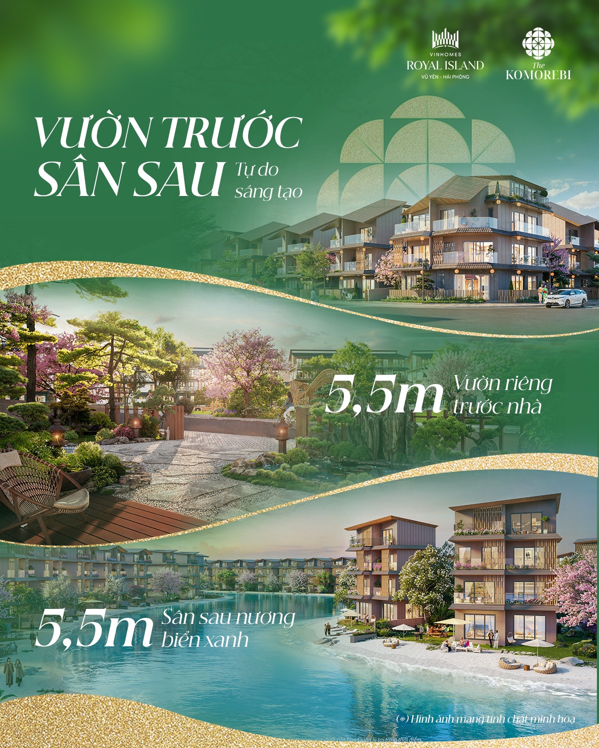 The Komorebi - Vườn trước sau, tự do sáng tạo