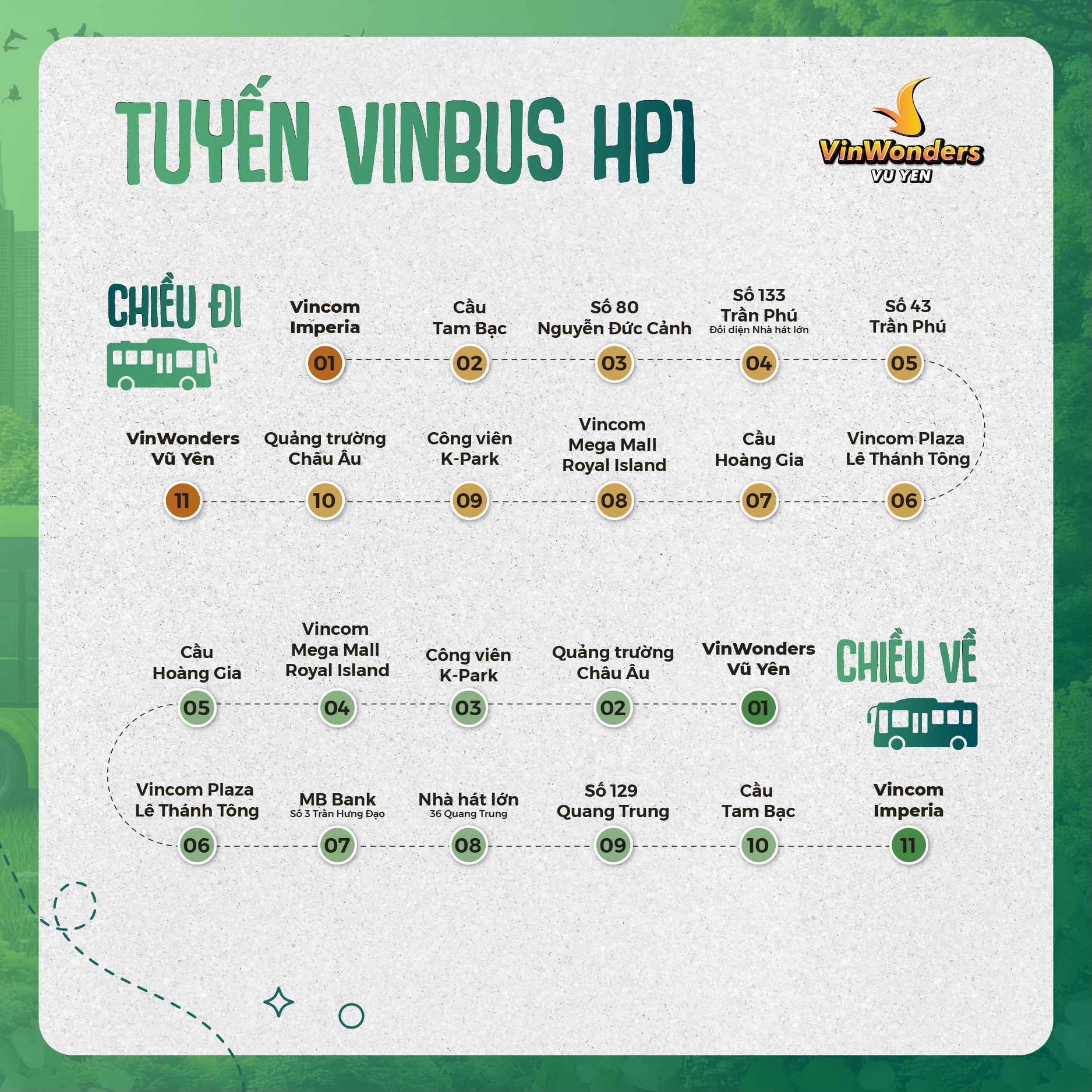 Cháy cùng Vinhomes Royal Island, thỏa sức vui chơi tại VinWonders Vũ Yên, xanh cùng VinBus