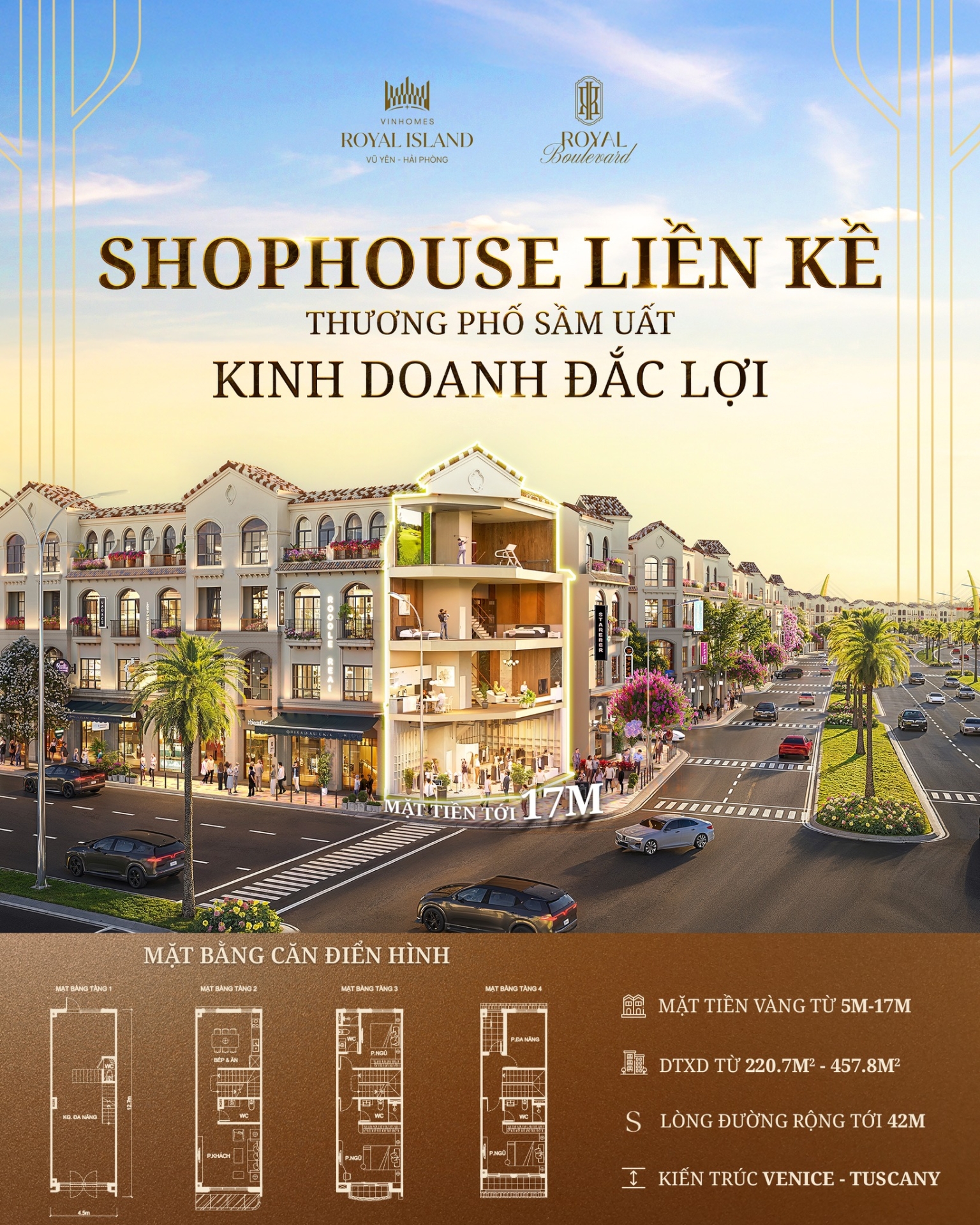 [Bất Động Sản 68 - batdongsan68.vn] Vinhomes Royal Island - Vinhomes Vũ Yên: Tại sao nói Shophouse Liền kề Royal Boulevard là siêu phẩm không ai muốn bỏ lỡ? Sở hữu ngay Shophouse liền kề Royal Boulevard – Đầu tư đắc lợi, kinh doanh bền vững giữa trung tâm phồn hoa của Vinhomes Royal Island!