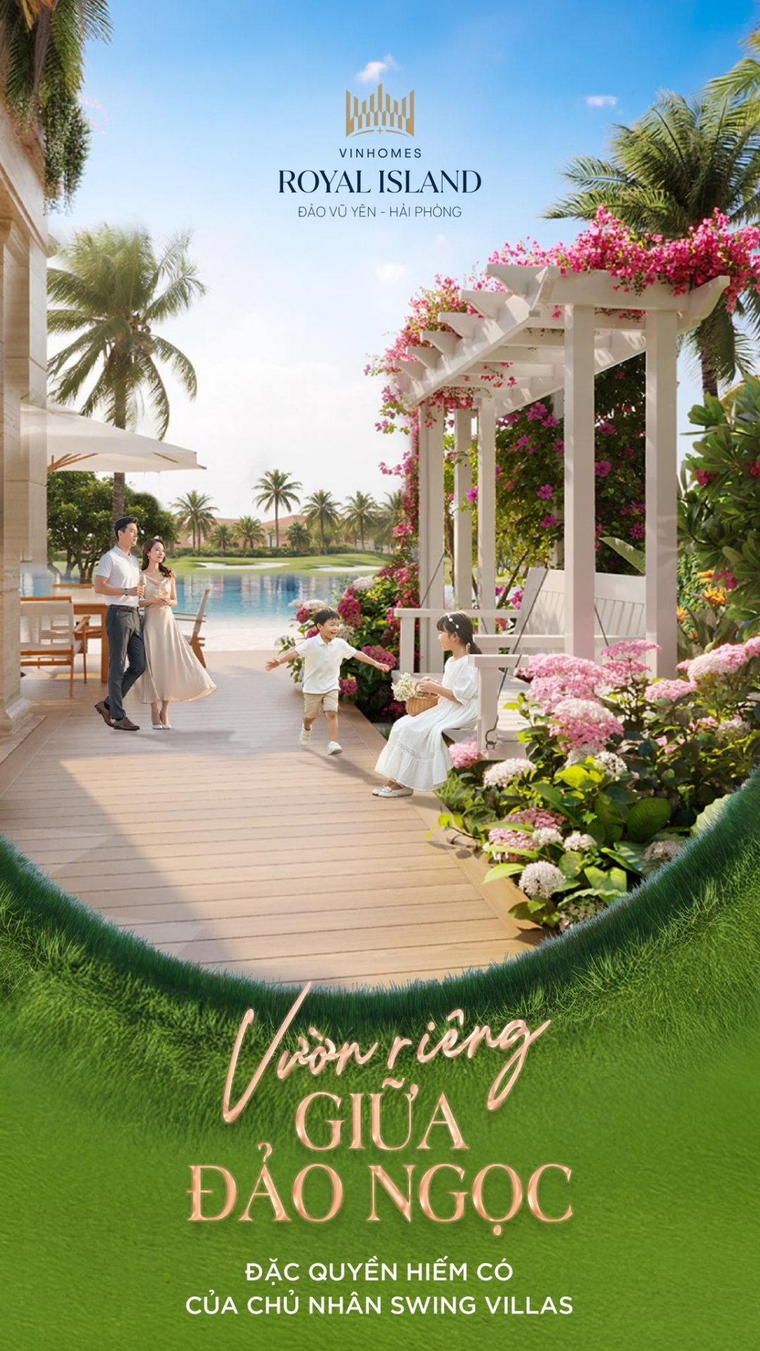 Vườn riêng giữa Đảo Ngọc - Đặc quyền hiếm có của chủ nhân Nhà phố vườn Vinhomes Royal Island