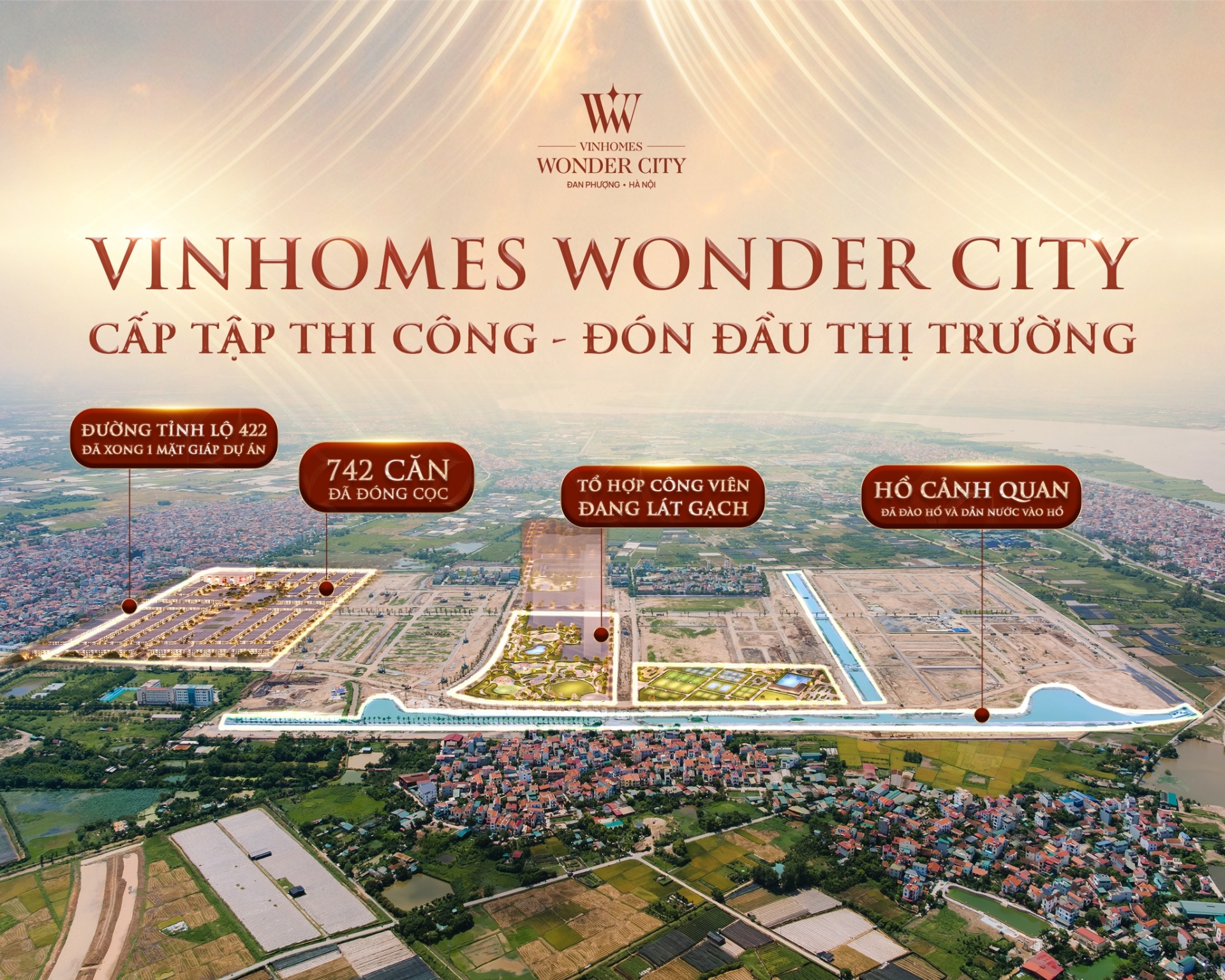 Vinhomes Wonder City tháng 7.2025: Cấp tập thi công - Đón đầu thị trường