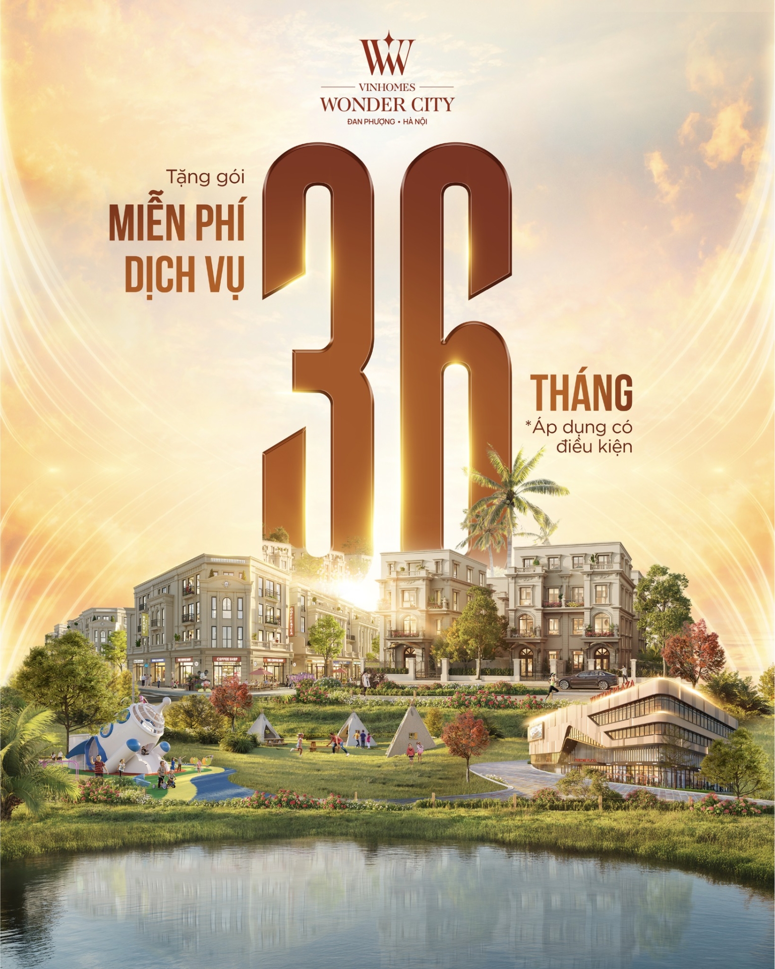 Vinhomes Wonder City tung siêu chính sách hấp dẫn - Miễn phí dịch vụ lên tới 36 tháng