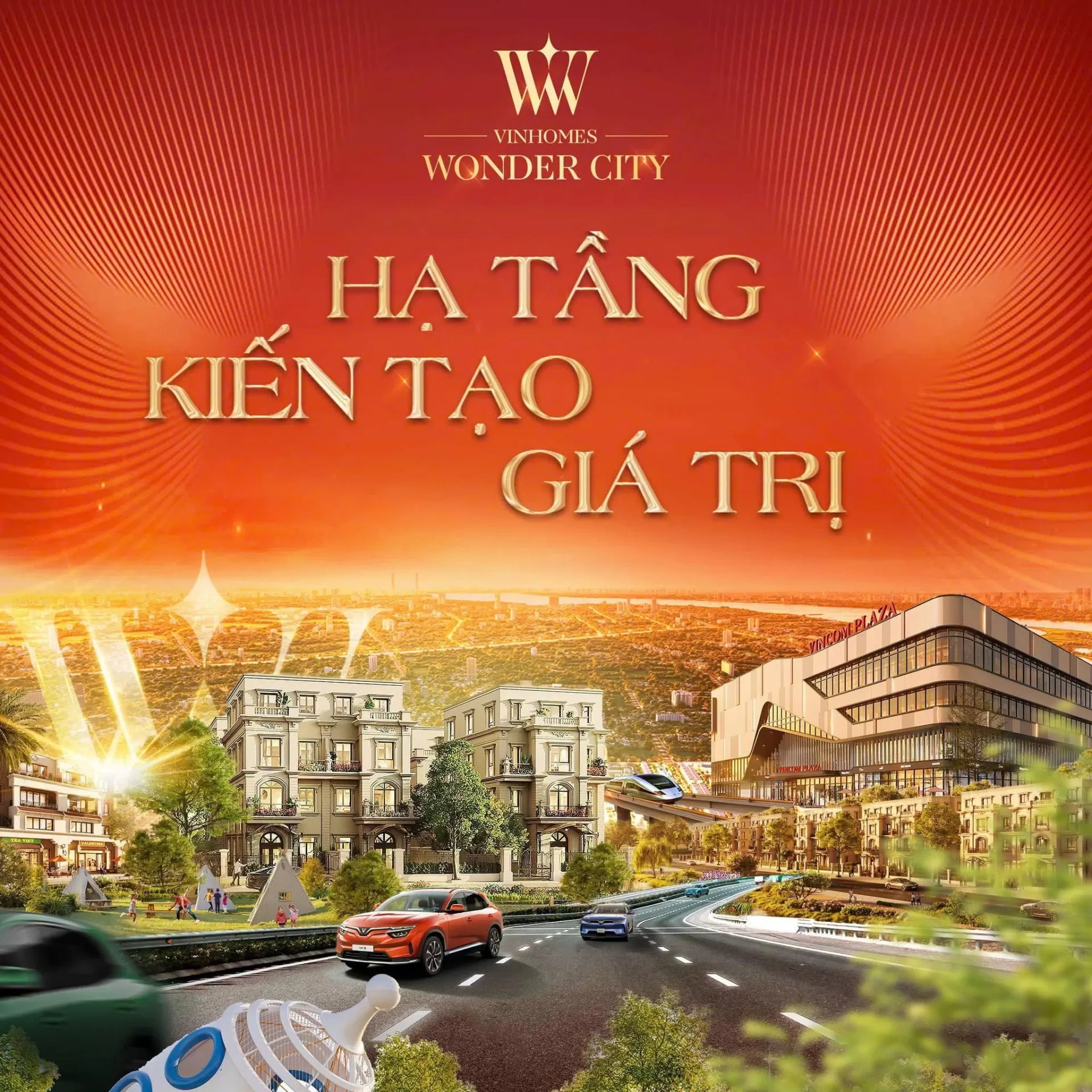 Vinhomes Wonder City sở hữu hạ tầng đồng bộ và hệ tiện ích Vinhomes Wonder City phong phú. Môi trường sống lý tưởng kiến tạo cộng đồng văn minh bậc nhất bất động sản phía Tây Hà Nội.