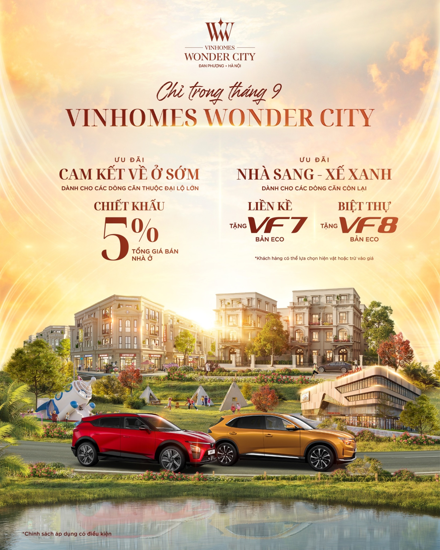 Vinhomes Wonder City -  Mua nhà sang, nhận xe xịn VinFast VF7, VF8