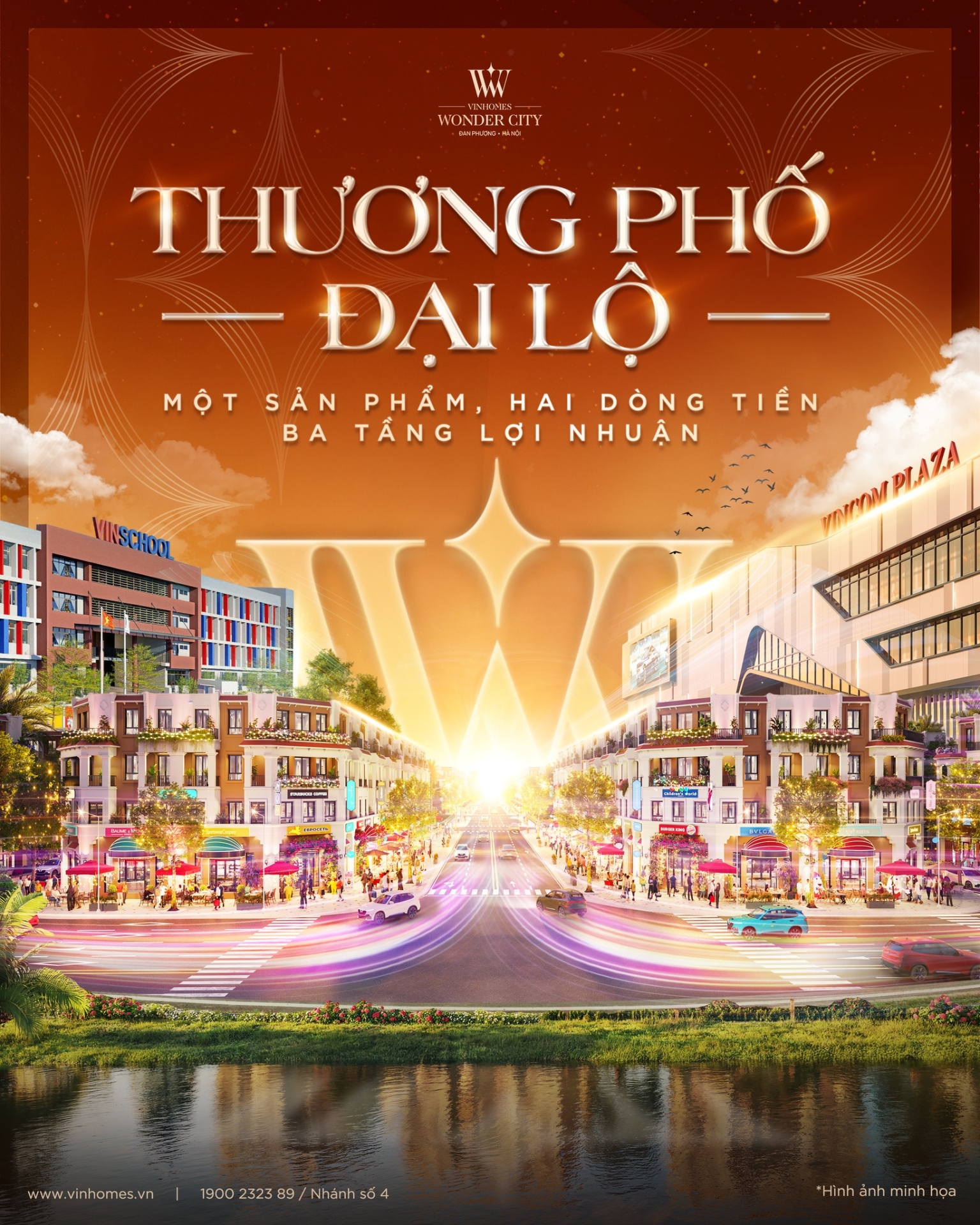 Thương phố Đại Lộ - Một sản phẩm, Hai dòng tiền, Ba tầng lợi nhuận