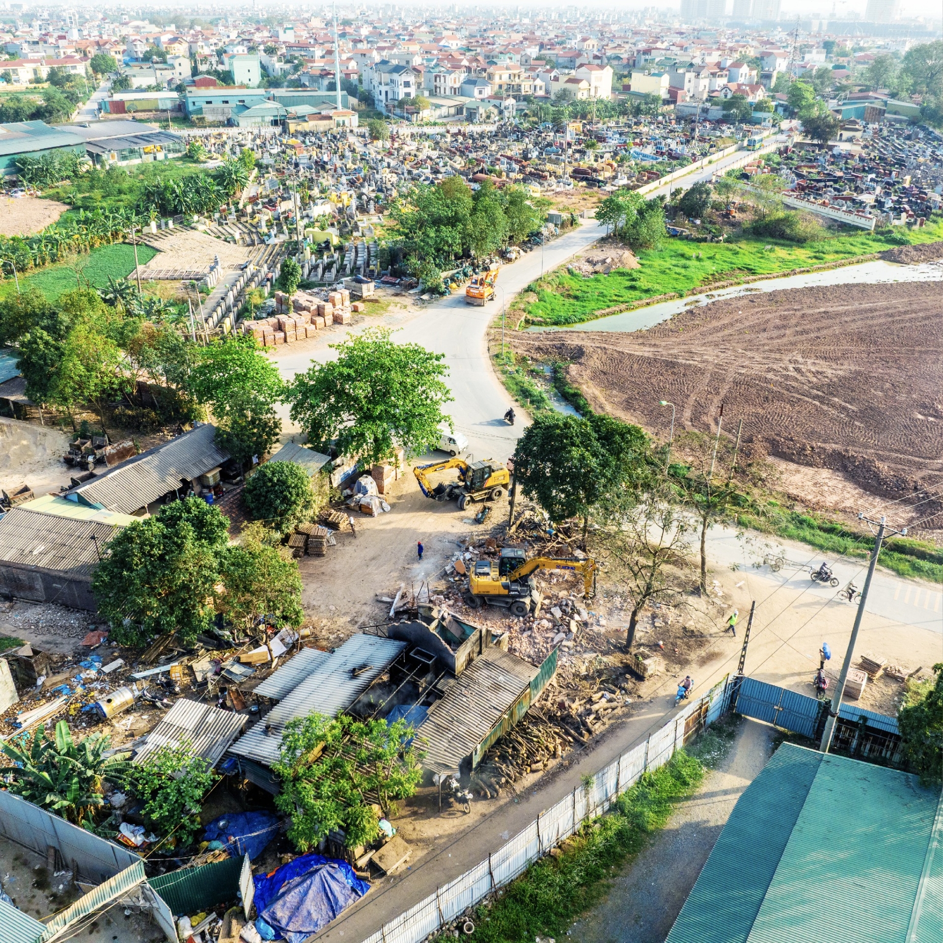 Nút giao Tây Thăng Long cách dự án 150m - Chính thức giải tỏa mặt bằng