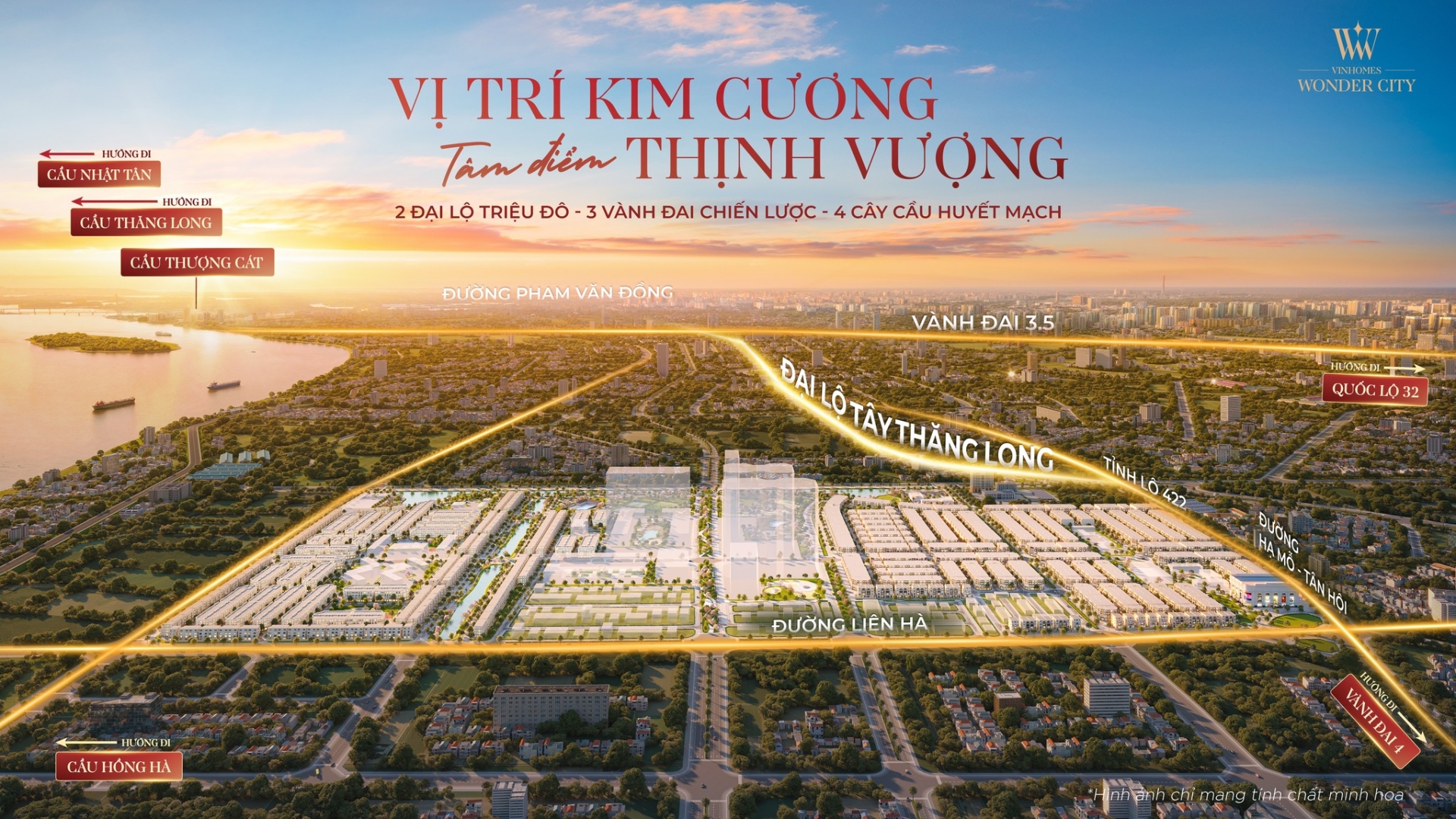 Vinhomes Wonder City - Ánh sáng Thịnh Vượng đánh thức kỷ nguyên mới phía Tây Hà Nội