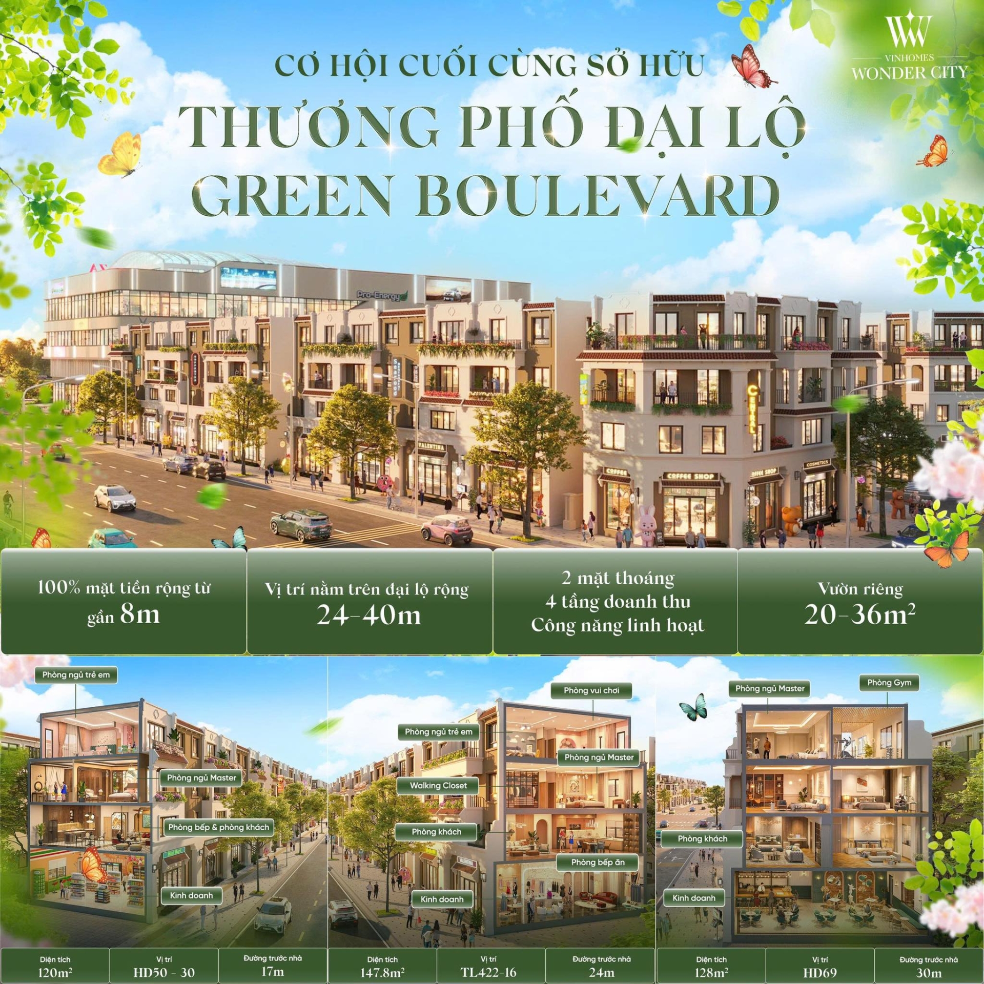 Thương phố Đại lộ Green Boulevard - Vẽ lối cho nhịp sống thương mại