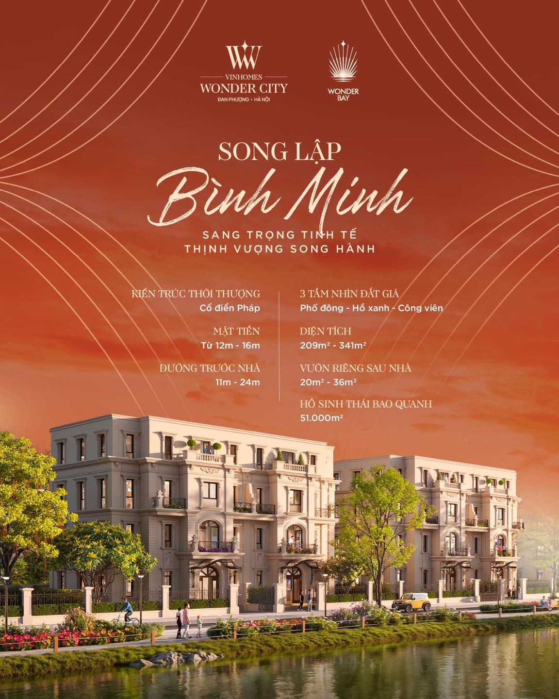 Biệt thự Song Lập Bình Minh: Sang trọng tinh tế - Thịnh vượng song hành