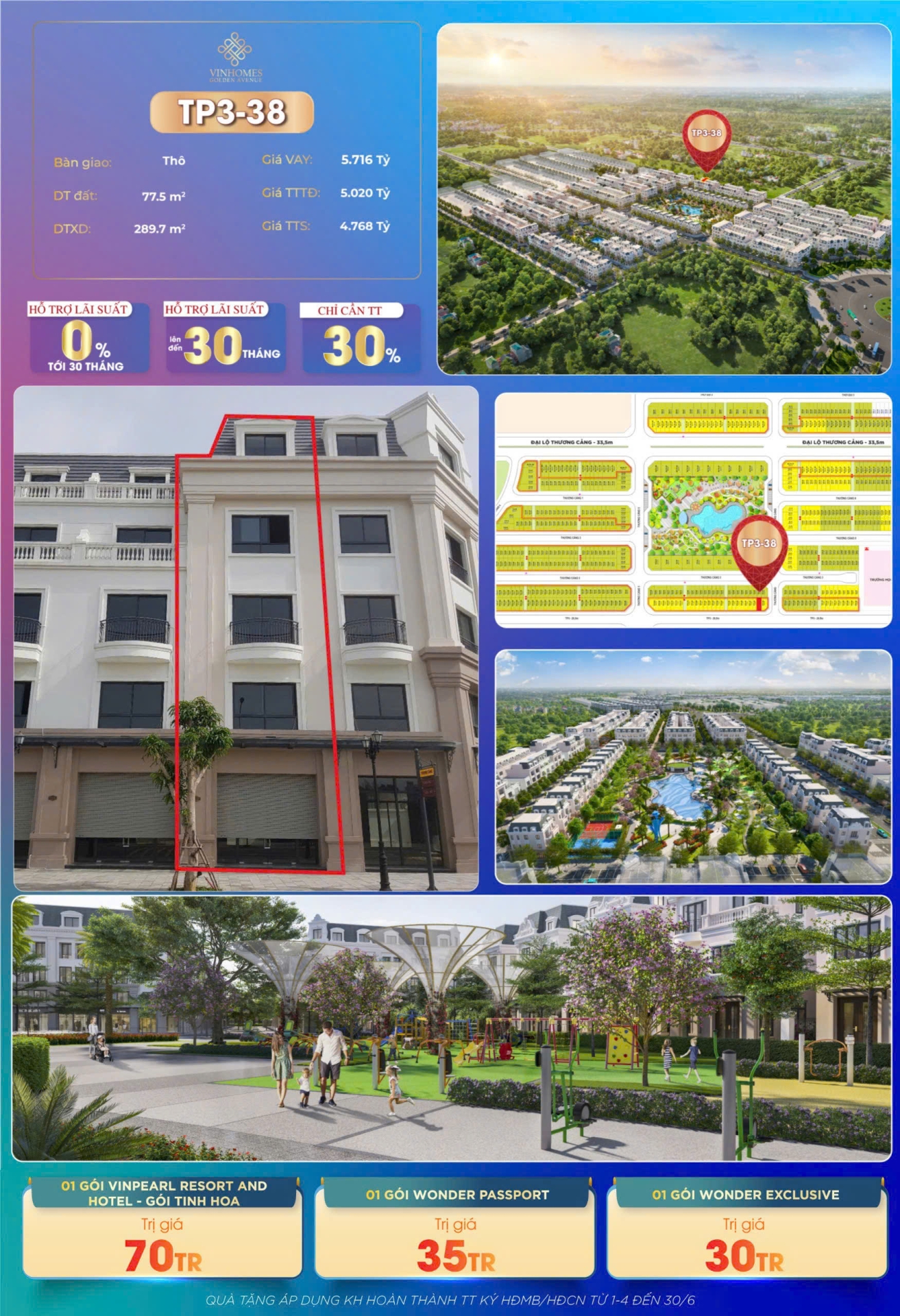 Tổng hợp quỹ căn độc quyền dự án Vinhomes Golden Avenue
