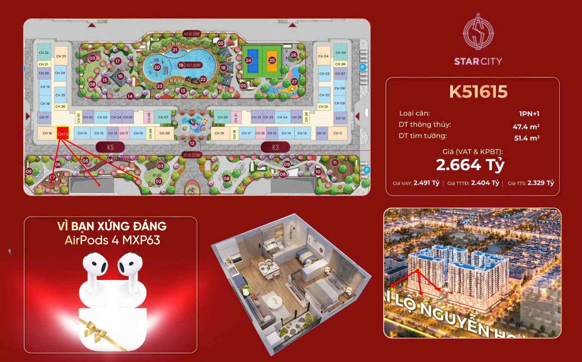 Tổng hợp quỹ căn độc quyền dự án Vinhomes Star City - Thanh Hóa