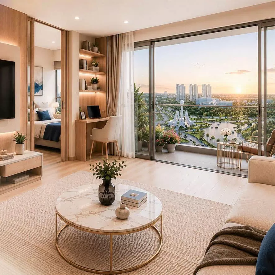 Aura Suite 1PN+ - Không gian 