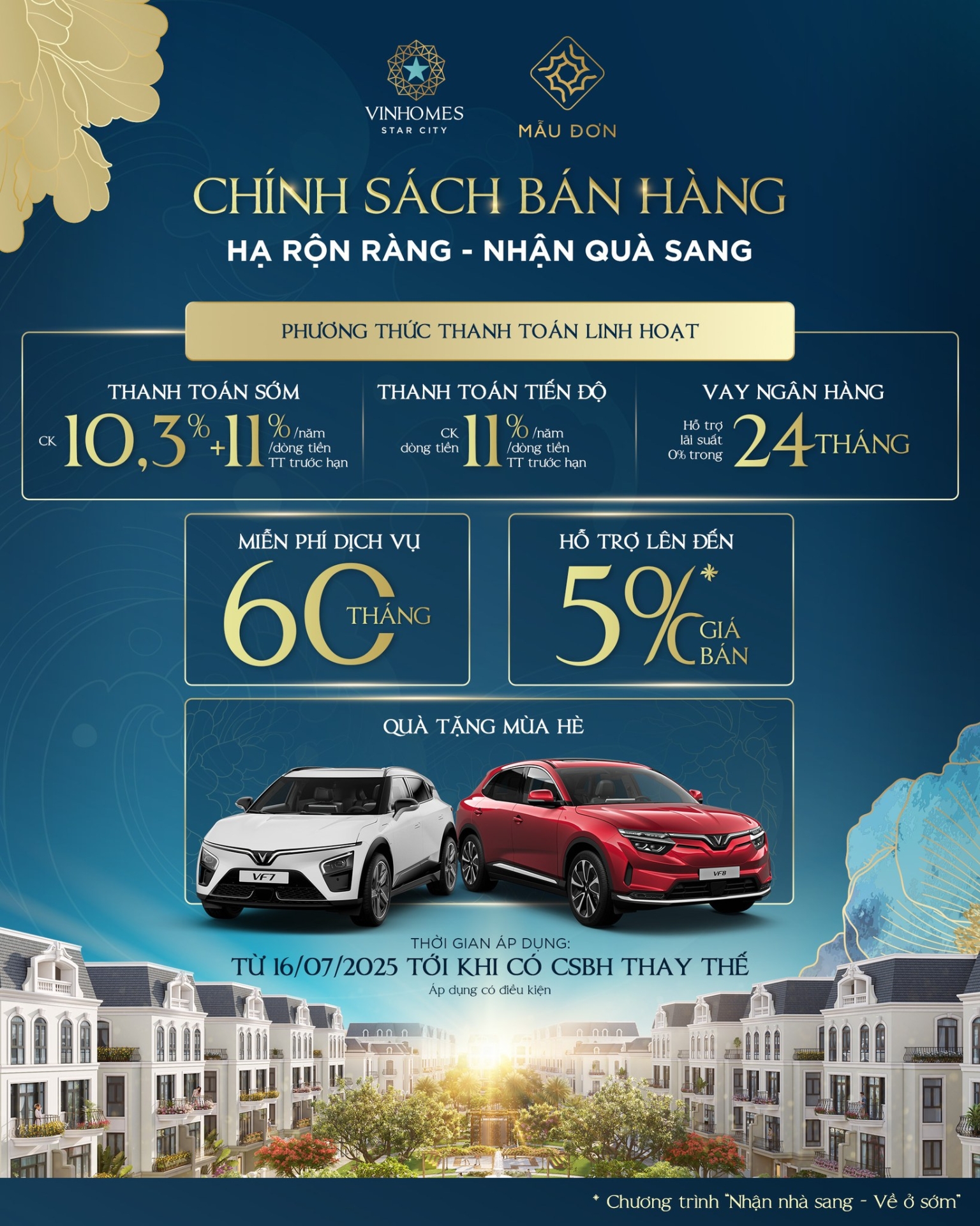 Chính sách bán hàng khu Mẫu Đơn: Hạ rộn ràng - Nhận quà sang