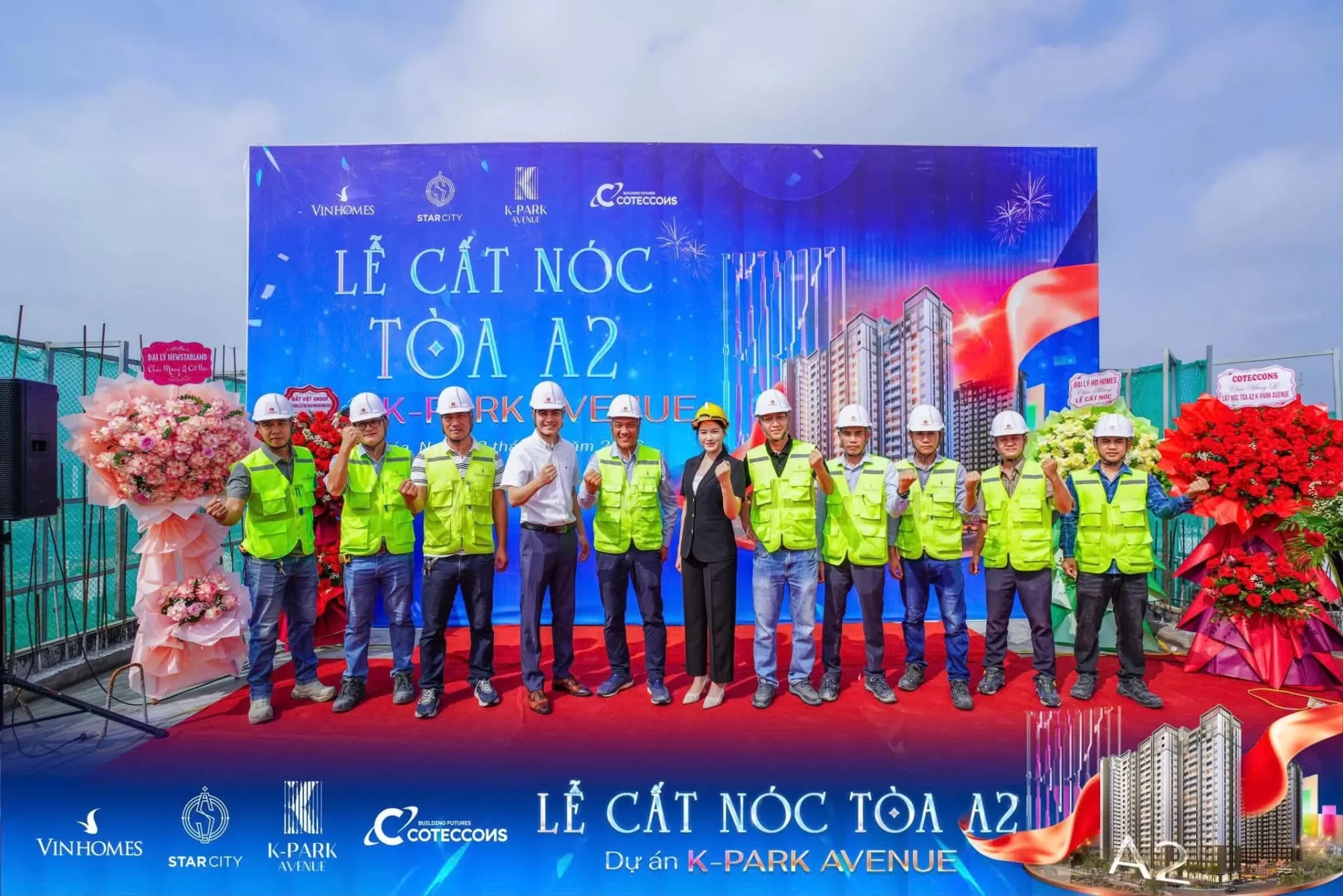 Chính thức cất nóc tòa A2 The K-Park Avenue - Dấu mốc mới, hành trình mới
